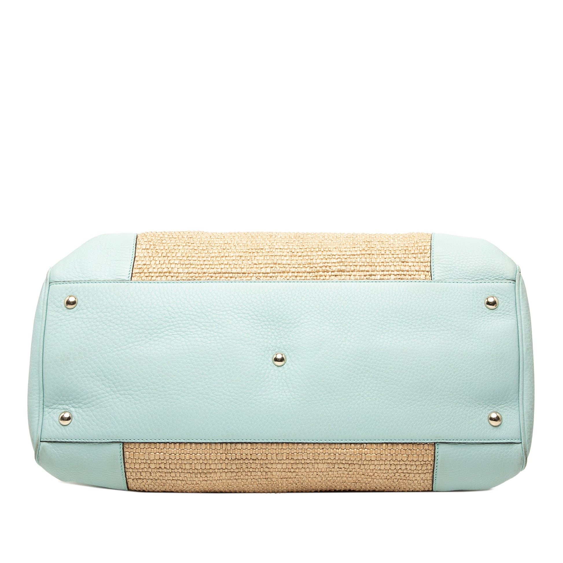 Gucci Large Raffia Bamboo Shopper Satchel