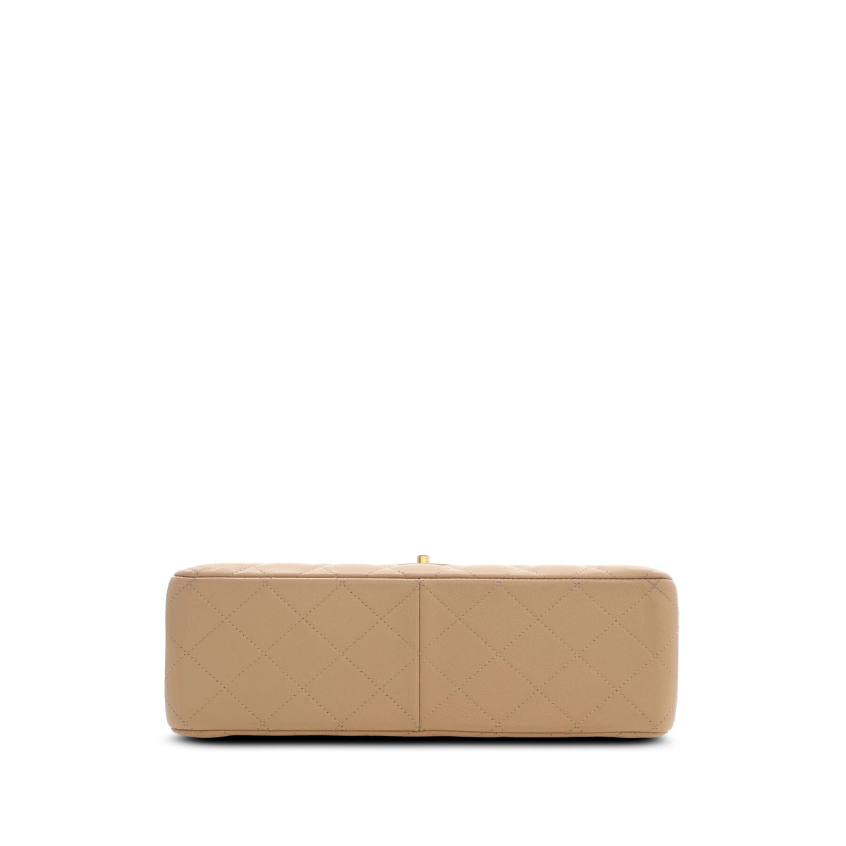 Chanel Jumbo Classic Caviar Double Flap — Beige