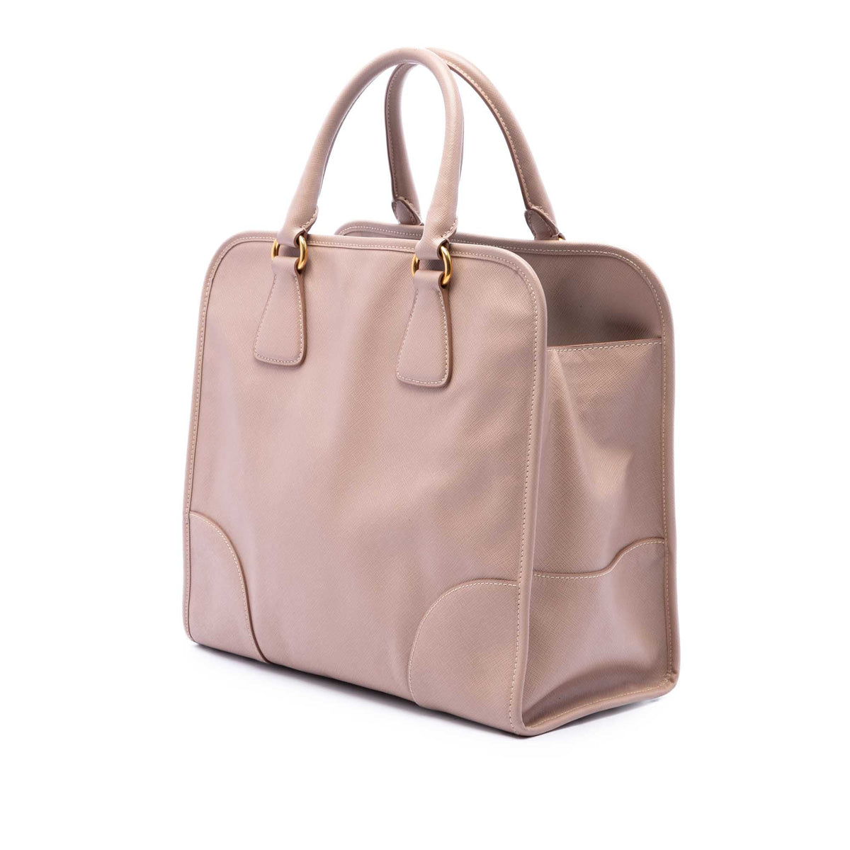 Prada Saffiano Lux Shopping Tote — Pink