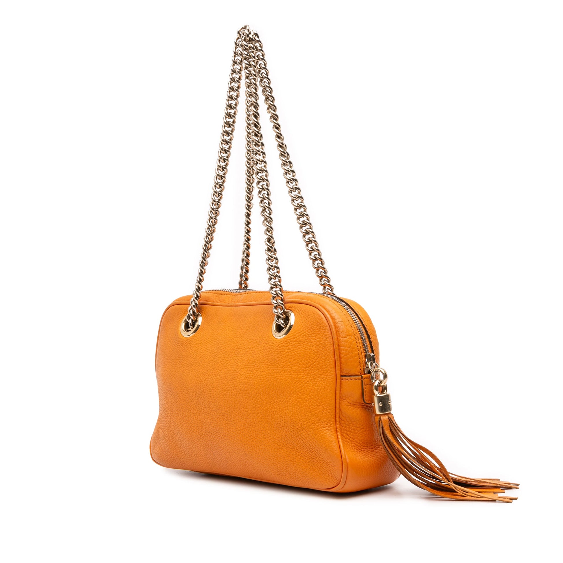 Gucci Leather Soho Chain Zip Shoulder Bag
