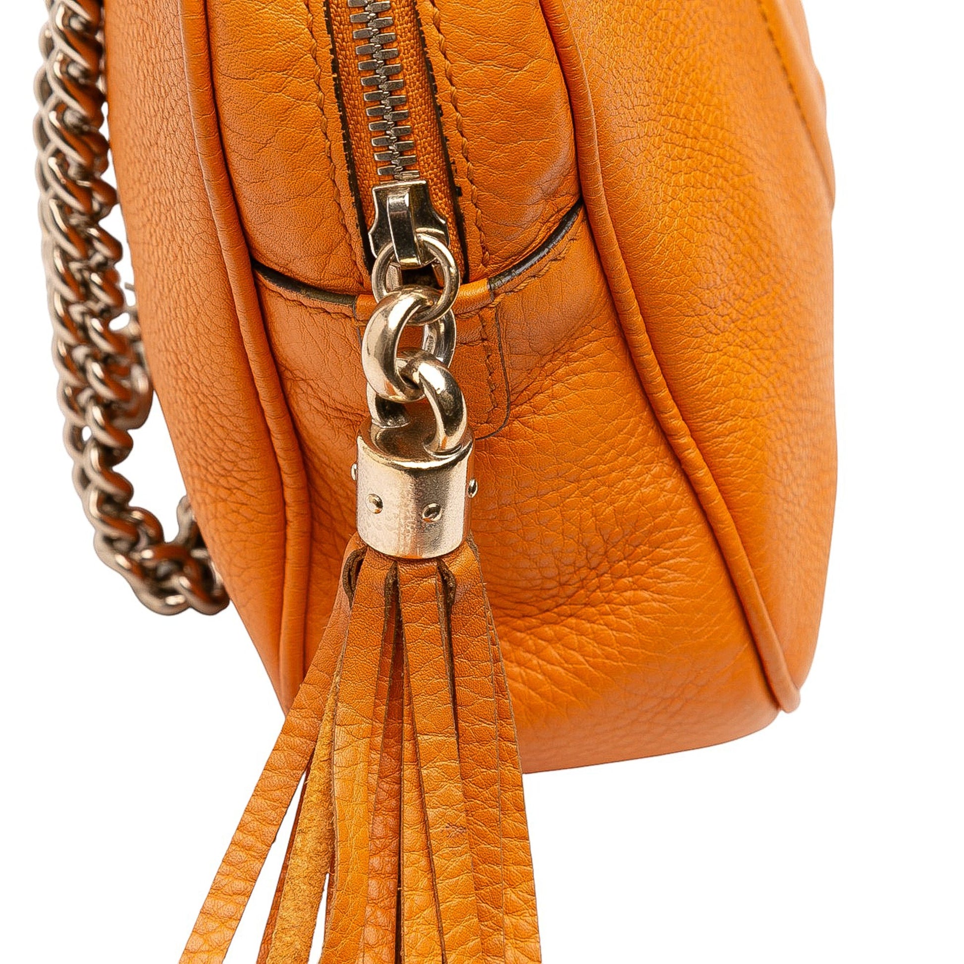 Gucci Leather Soho Chain Zip Shoulder Bag