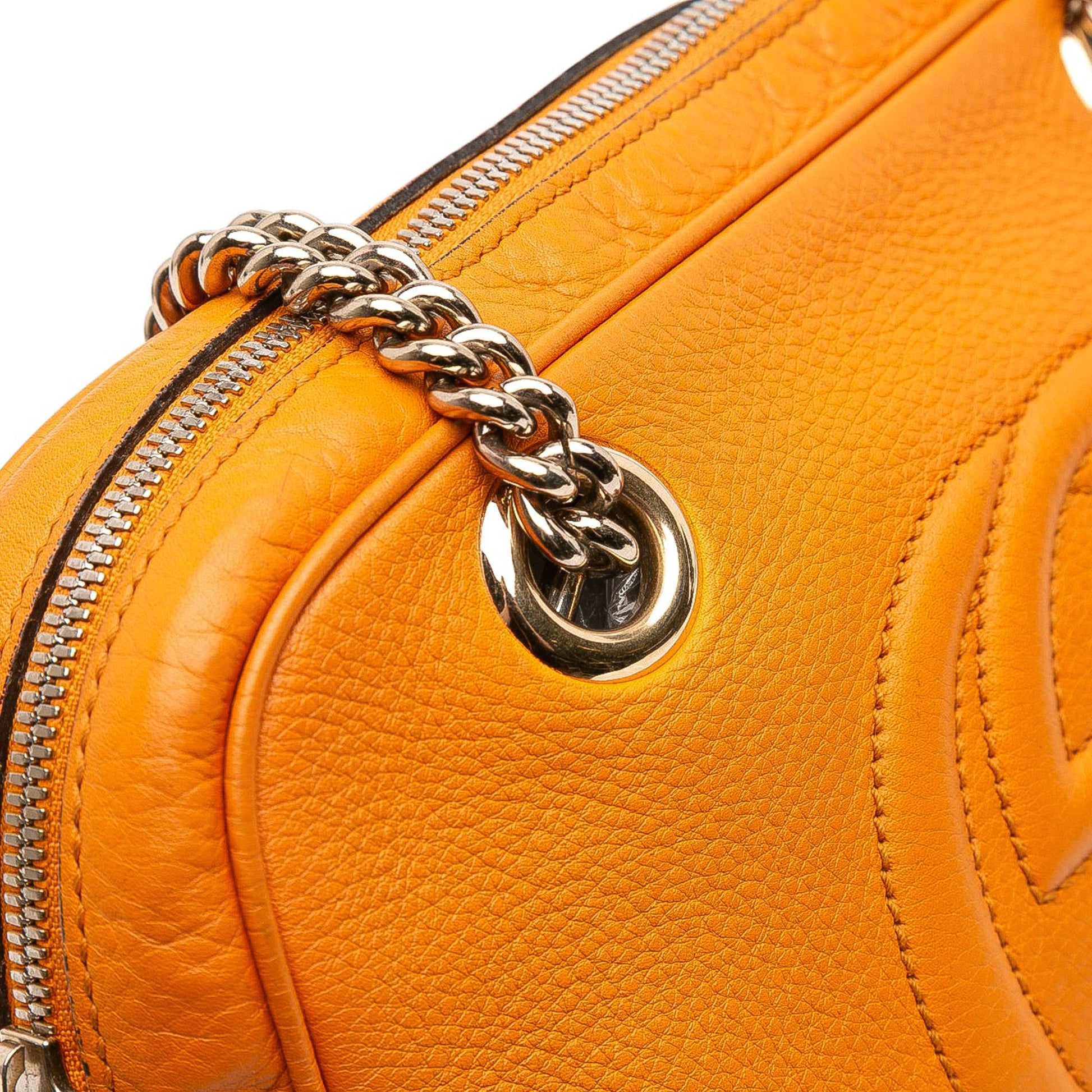 Gucci Leather Soho Chain Zip Shoulder Bag