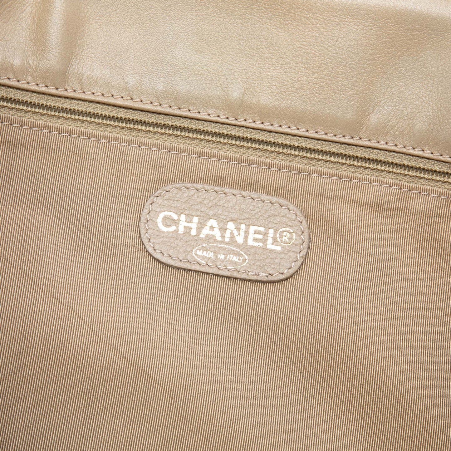 Chanel CC Canvas Wooden Handle Tote