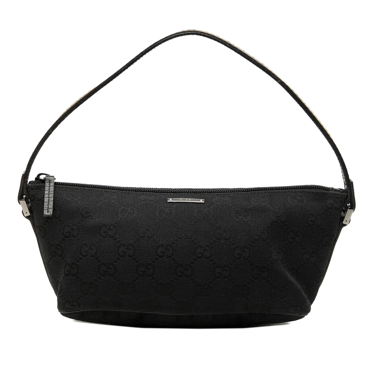 Gucci GG Canvas Web Boat — Black