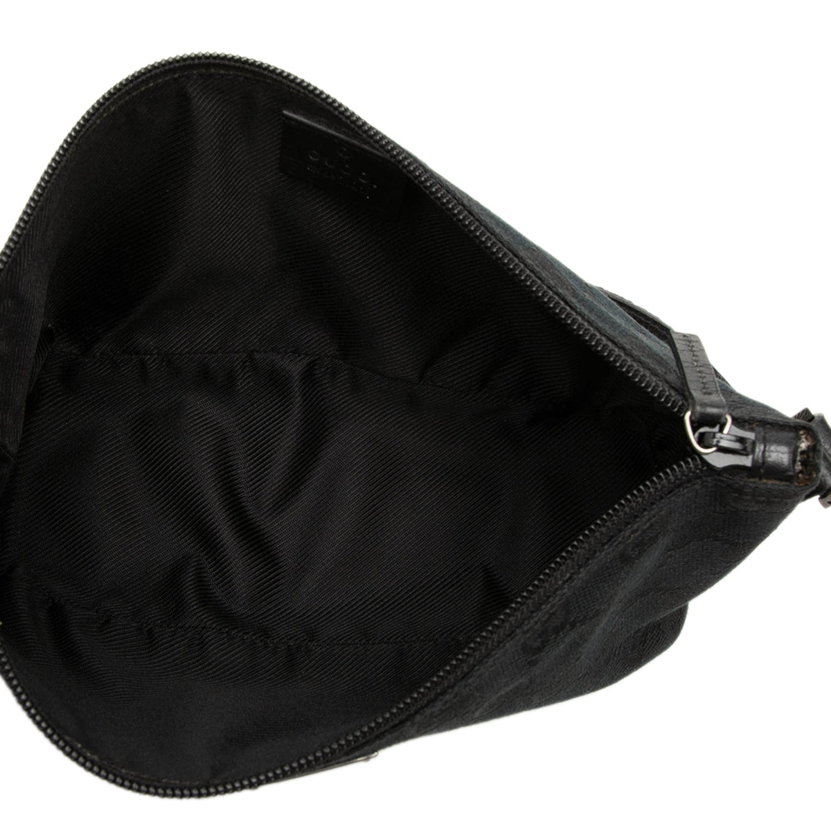Gucci GG Canvas Web Boat — Black