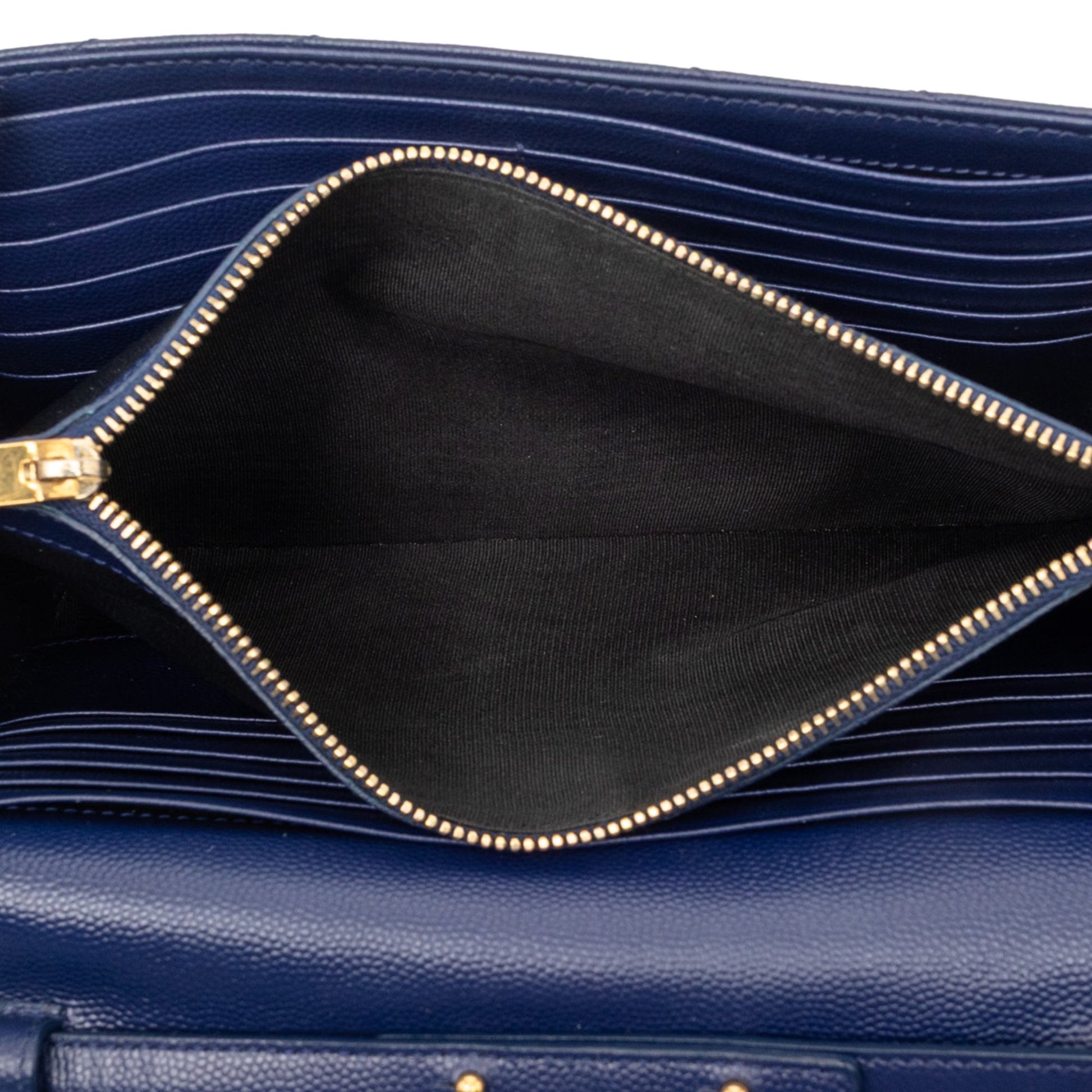 Grain De Poudre Chevron Monogram Envelope Chain Wallet