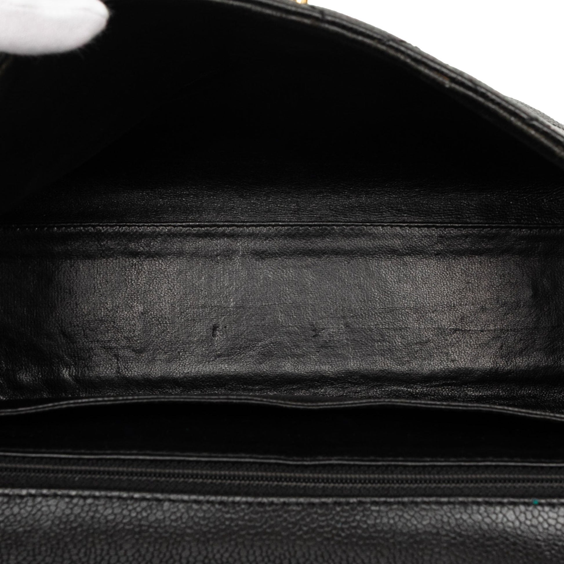 Chanel CC Quilted Caviar Kelly Top Handle Bag