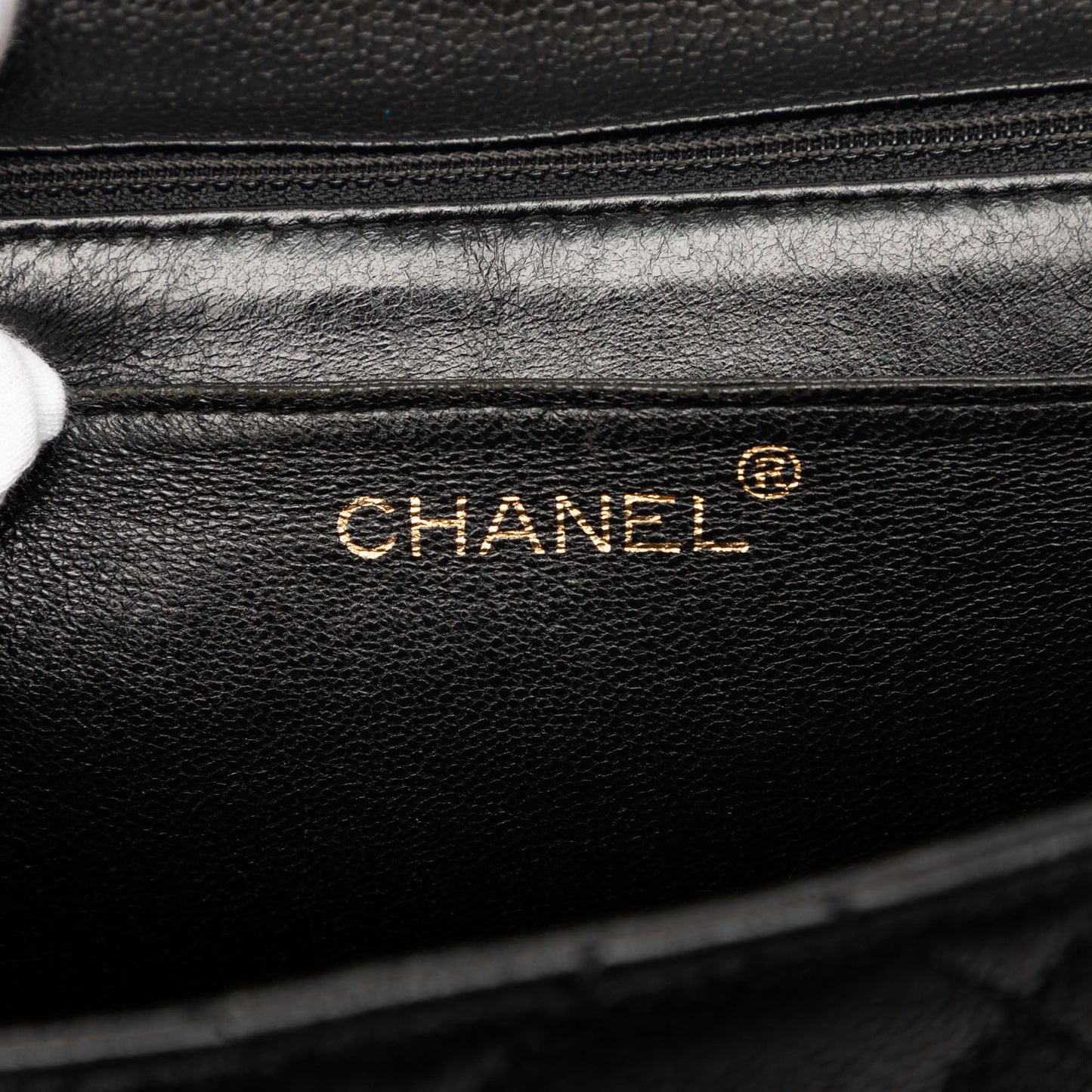 Chanel CC Quilted Caviar Kelly Top Handle Bag