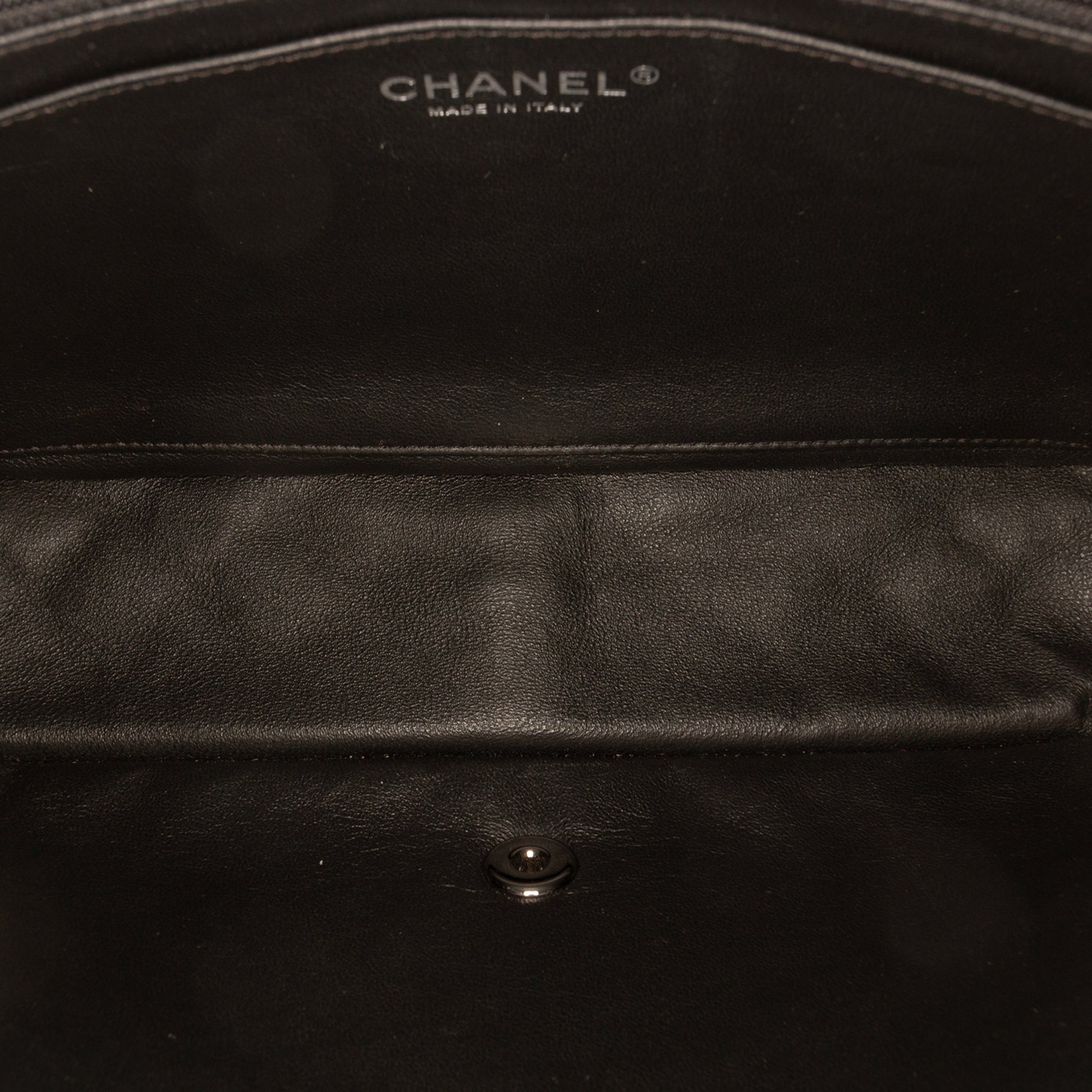 Chanel Jumbo Classic Bicolor Lambskin Twist Flap