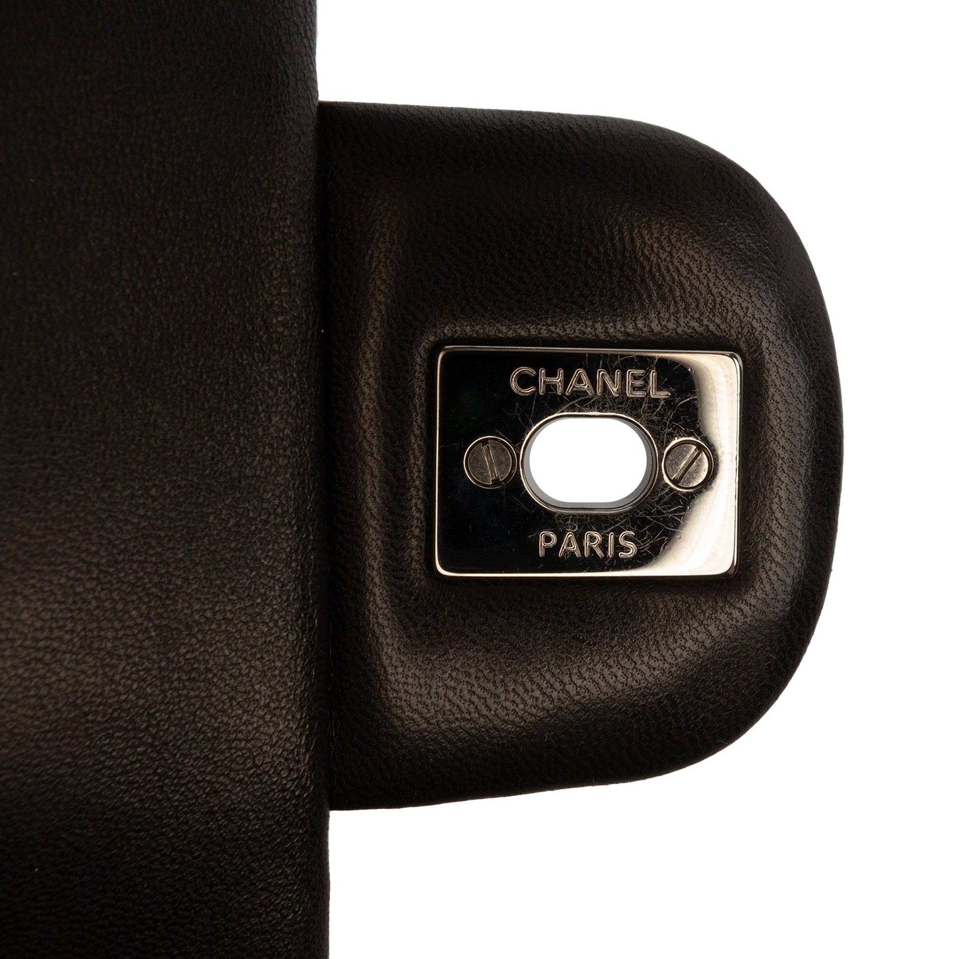Chanel Jumbo Classic Bicolor Lambskin Twist Flap
