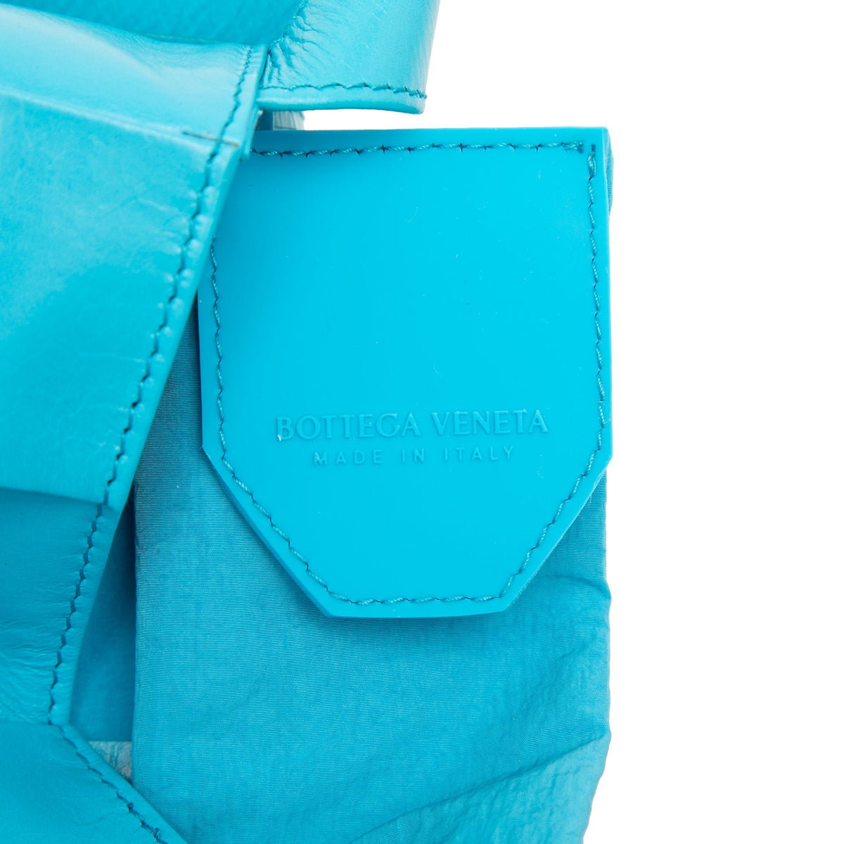 Bottega Veneta Candy Paper Calfskin Intrecciato Cassette Crossbody — Blue
