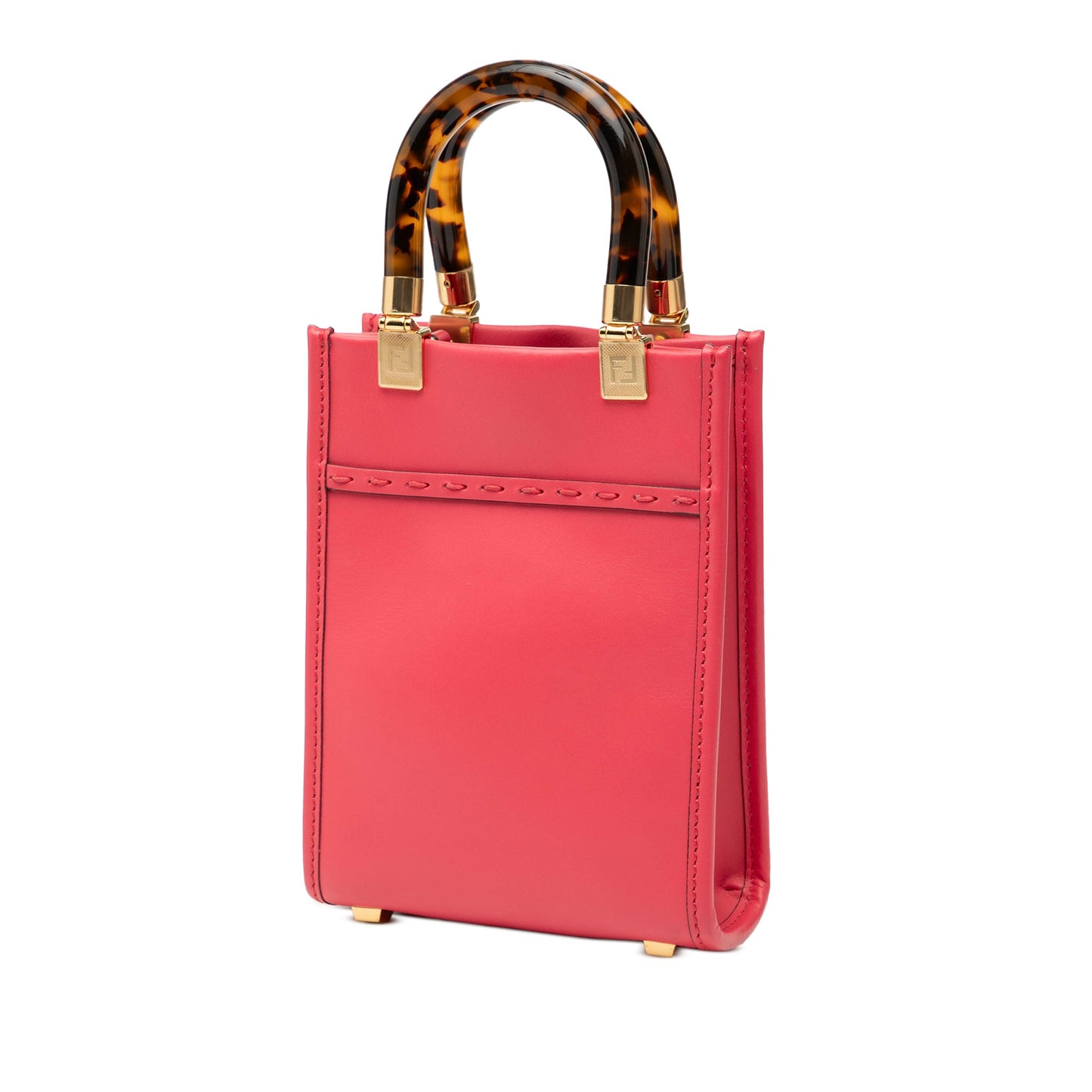 Fendi Mini Leather Sunshine Shopper Tote