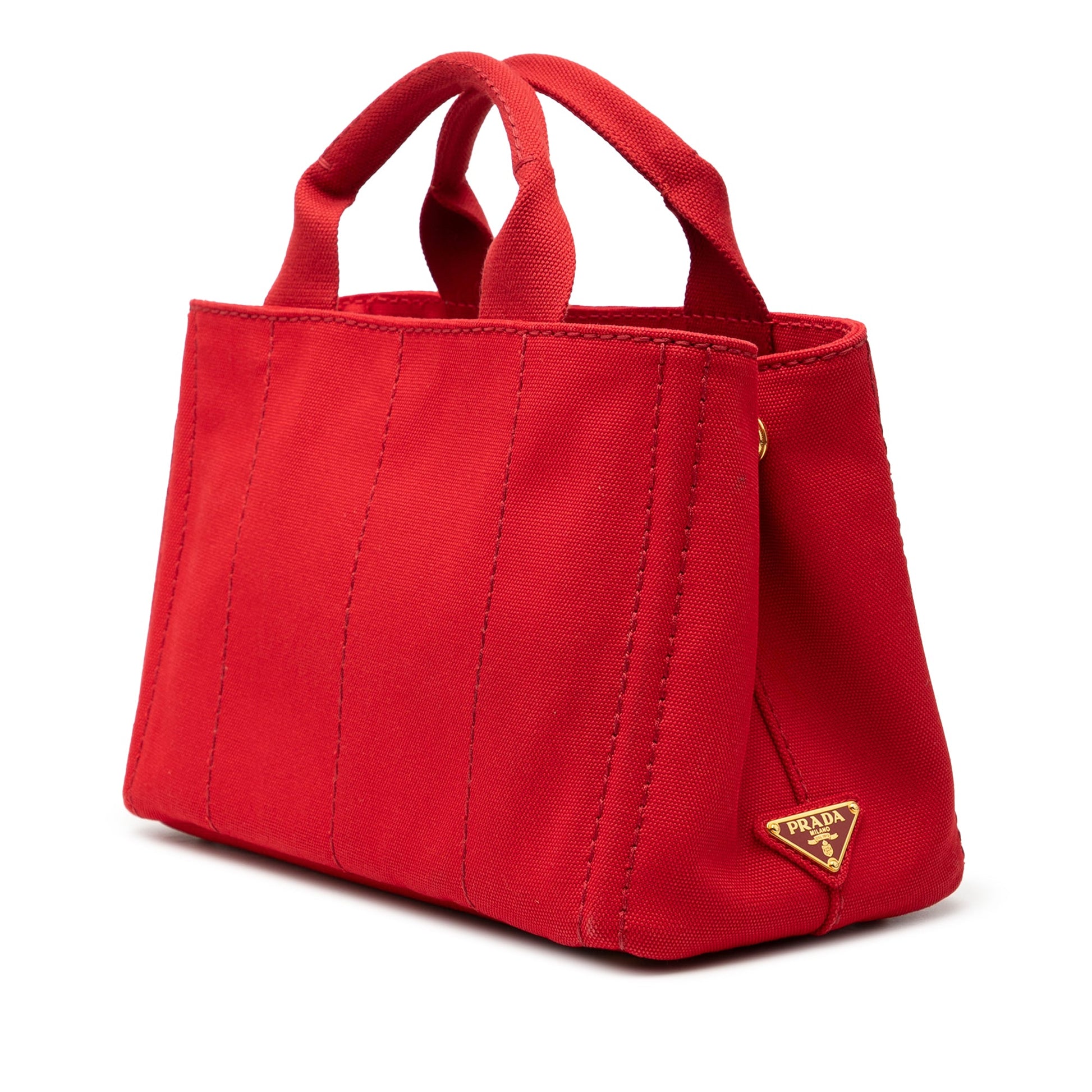Prada Small Canvas Canapa Logo Satchel