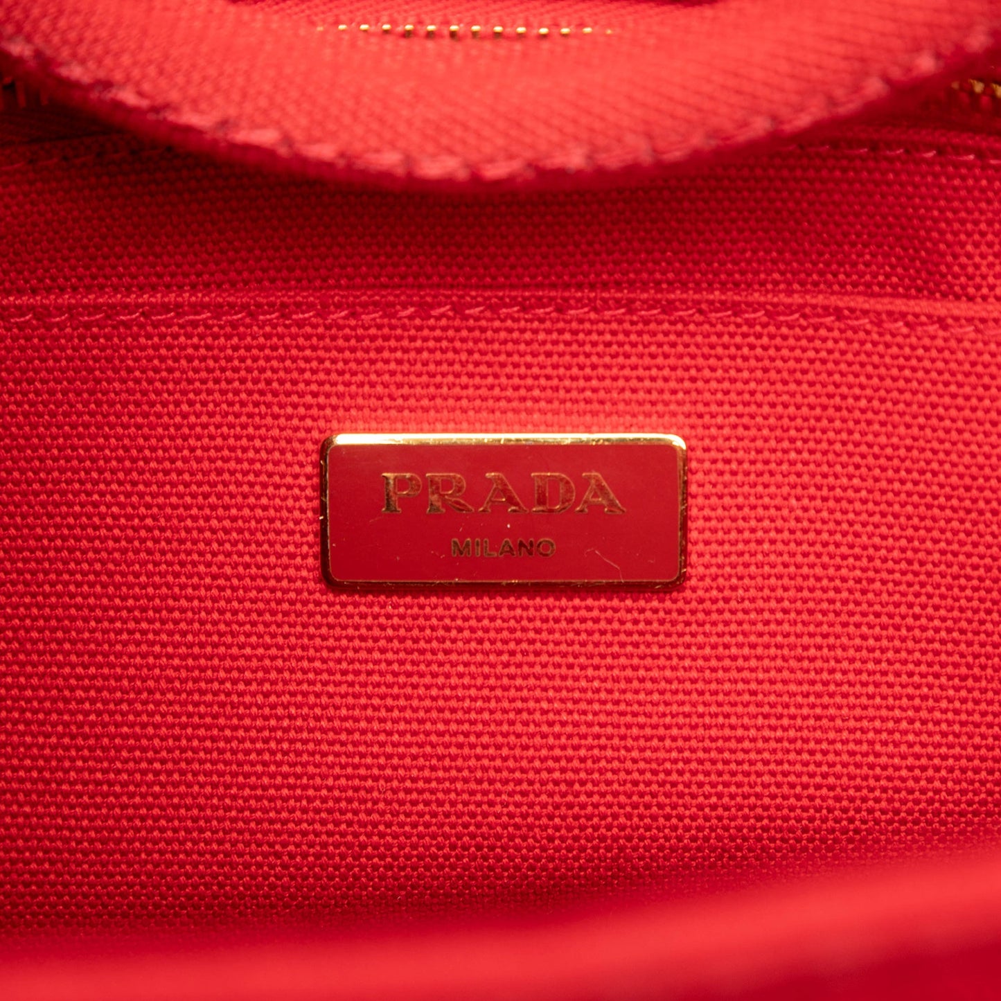 Prada Small Canvas Canapa Logo Satchel