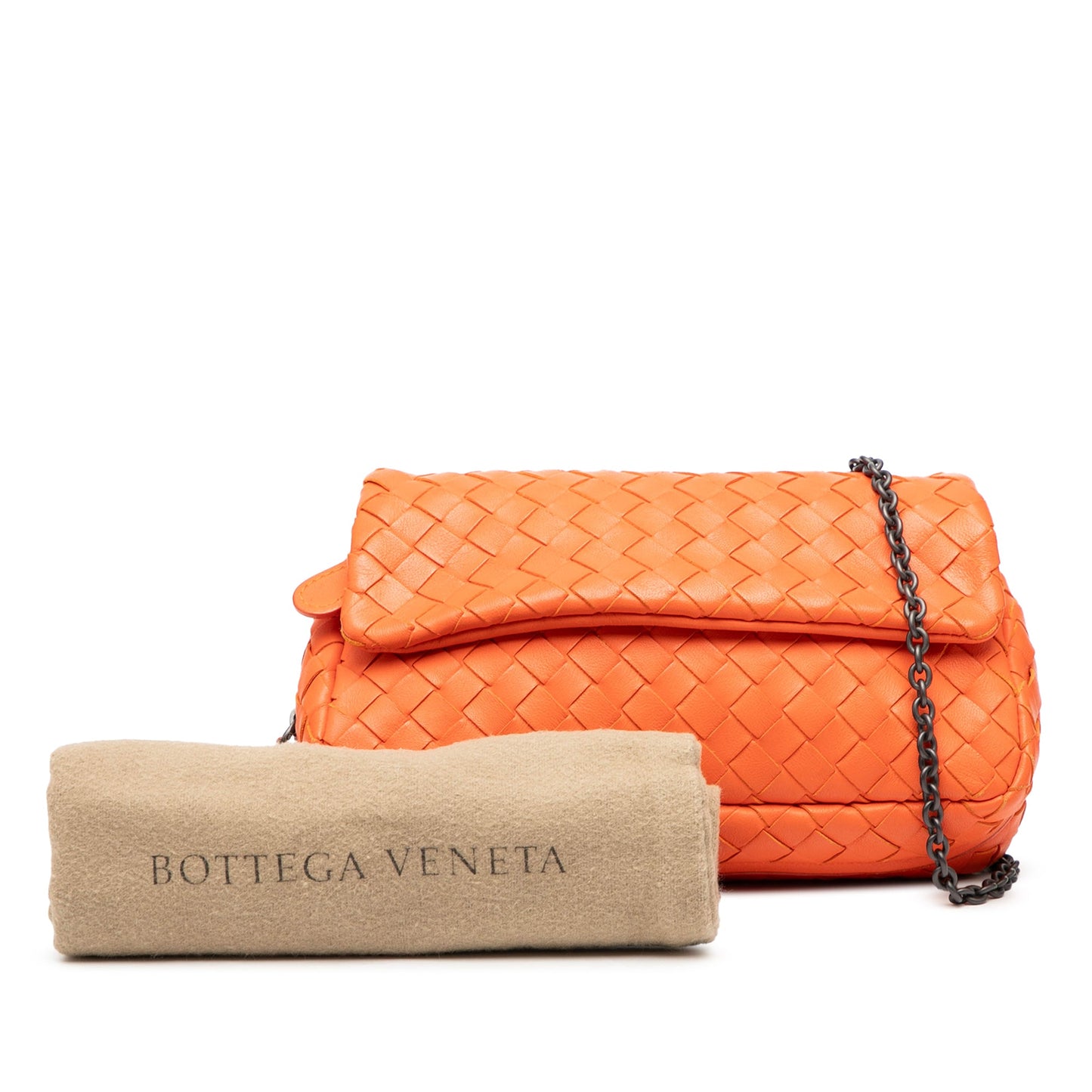 Bottega Veneta Mini Nappa Intrecciato Expandable Chain Flap Crossbody