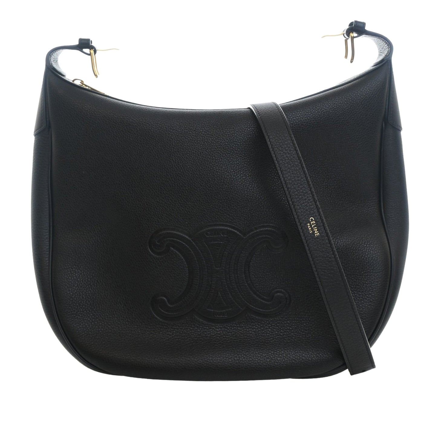 Celine Medium Supple Grained Calfskin Heloise Shoulder Bag