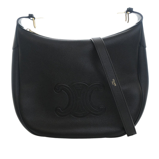 Celine Medium Supple Grained Calfskin Heloise Shoulder Bag