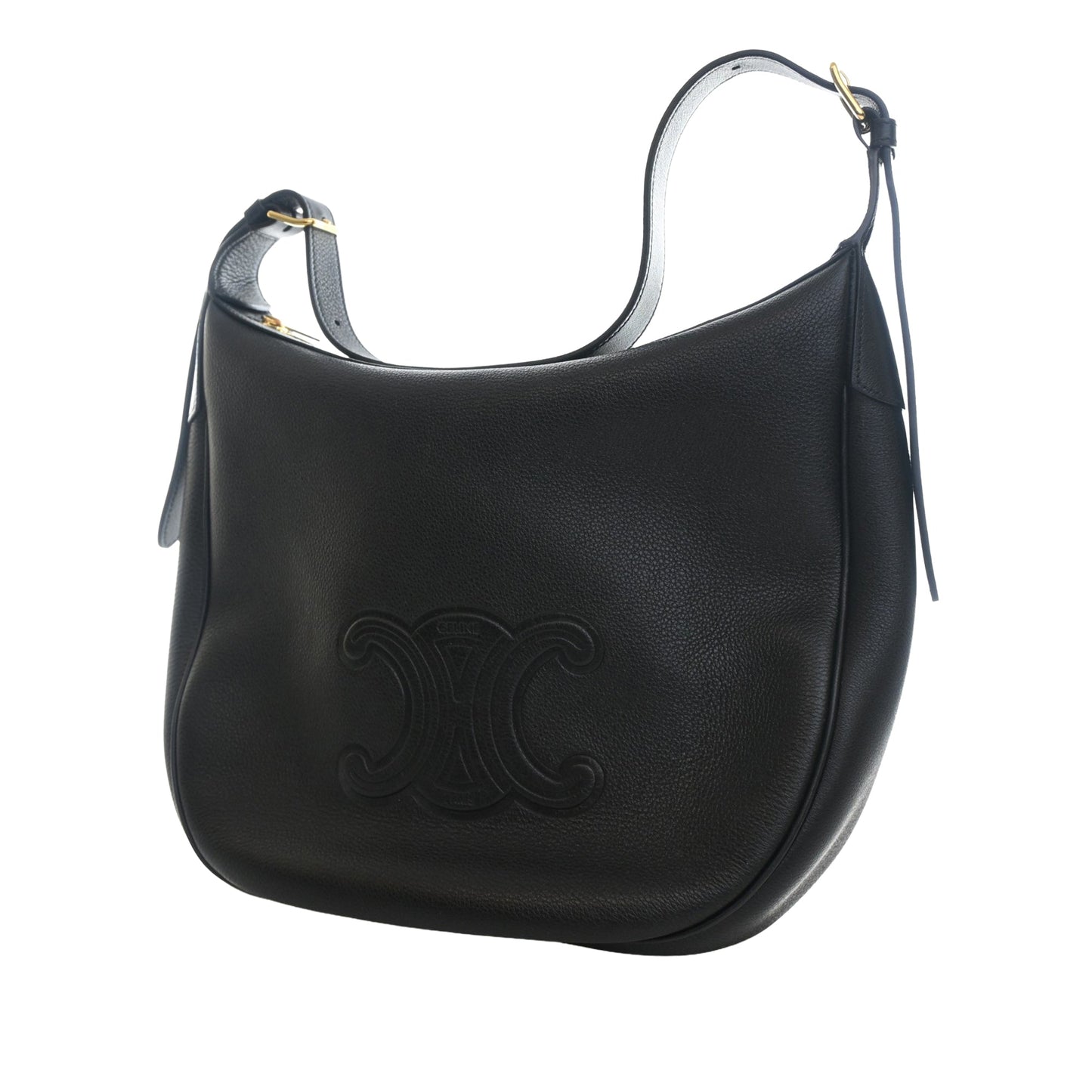 Celine Medium Supple Grained Calfskin Heloise Shoulder Bag