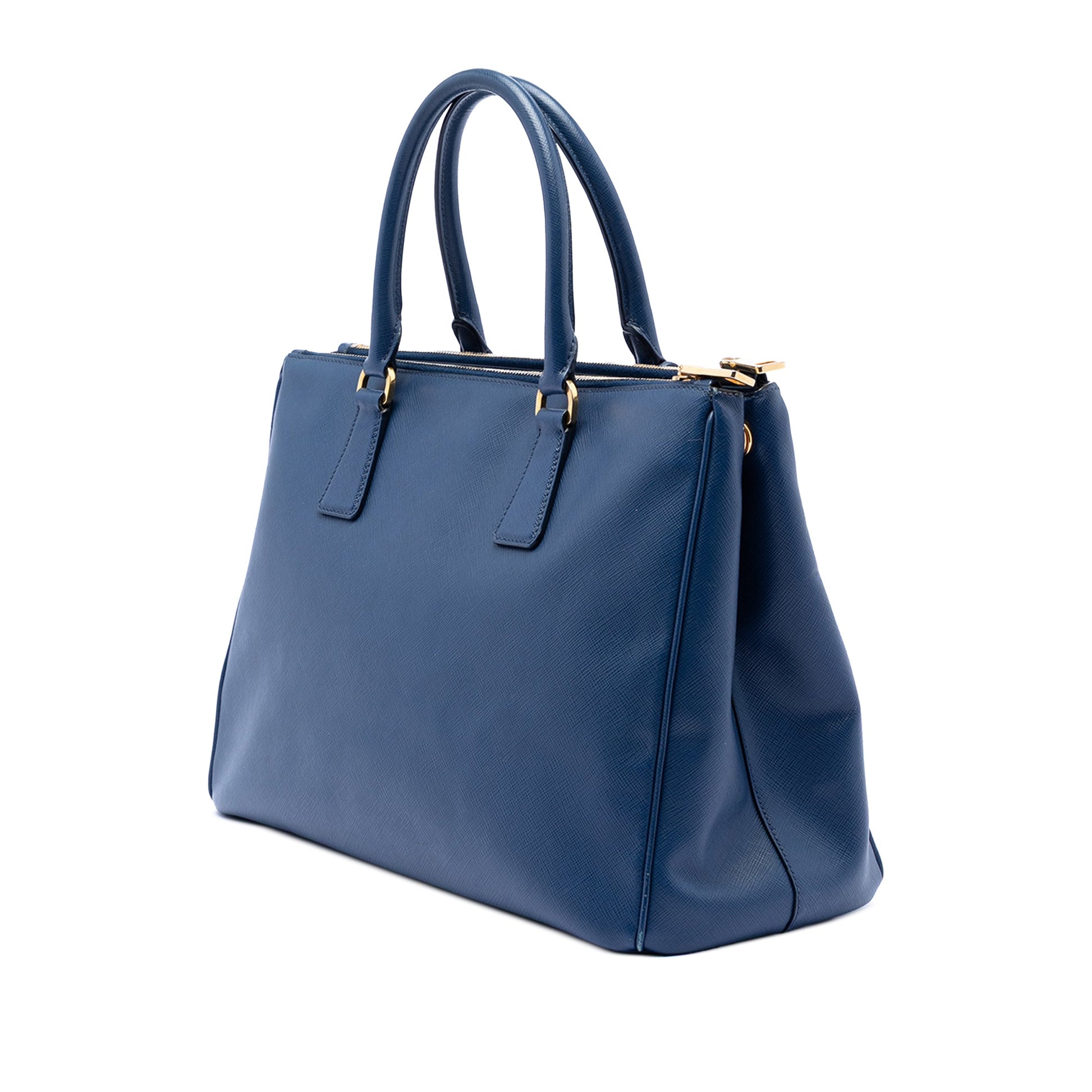 Prada Medium Saffiano Lux Galleria Double Zip Satchel