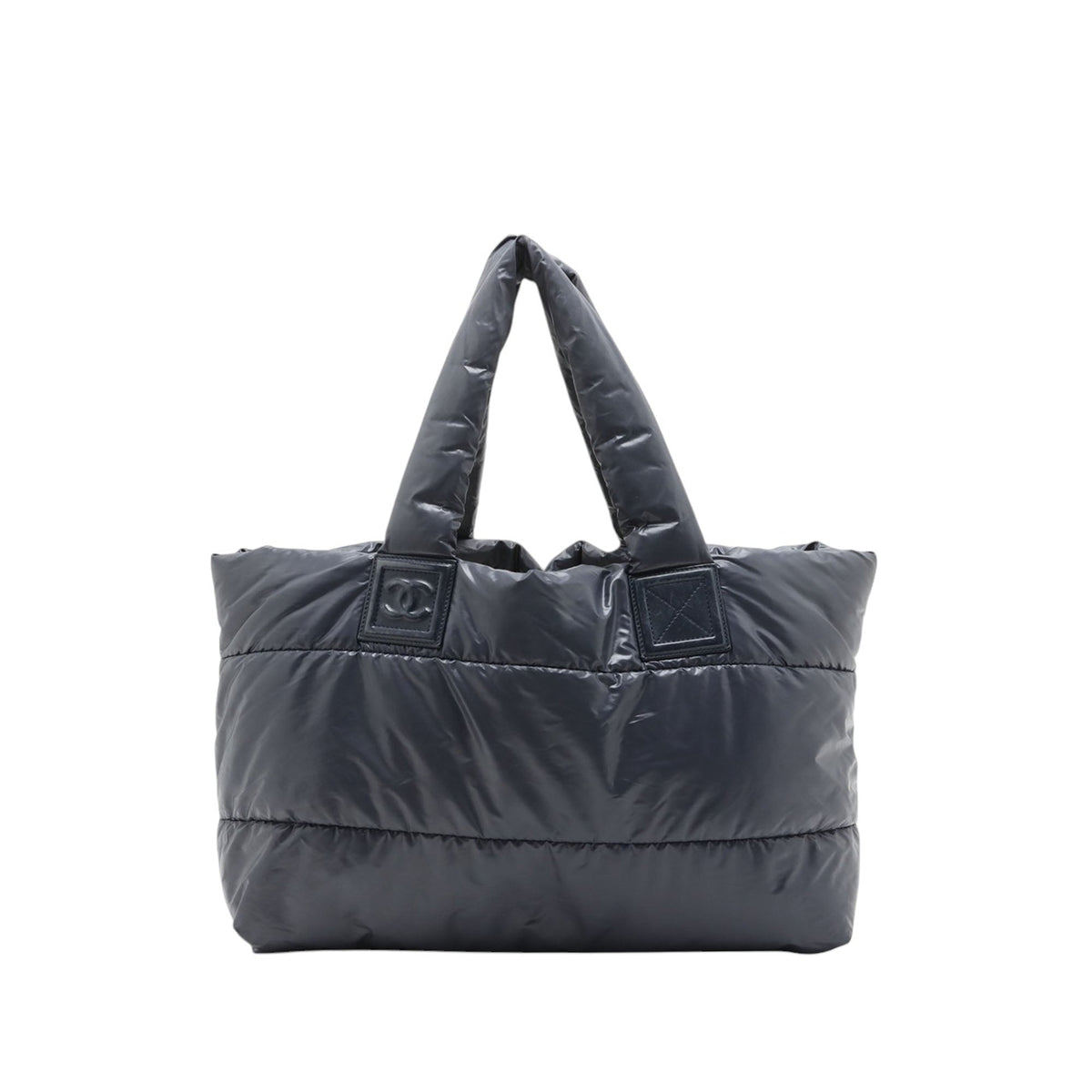 Chanel Quilted Nylon Coco Cocoon Tote — Blue