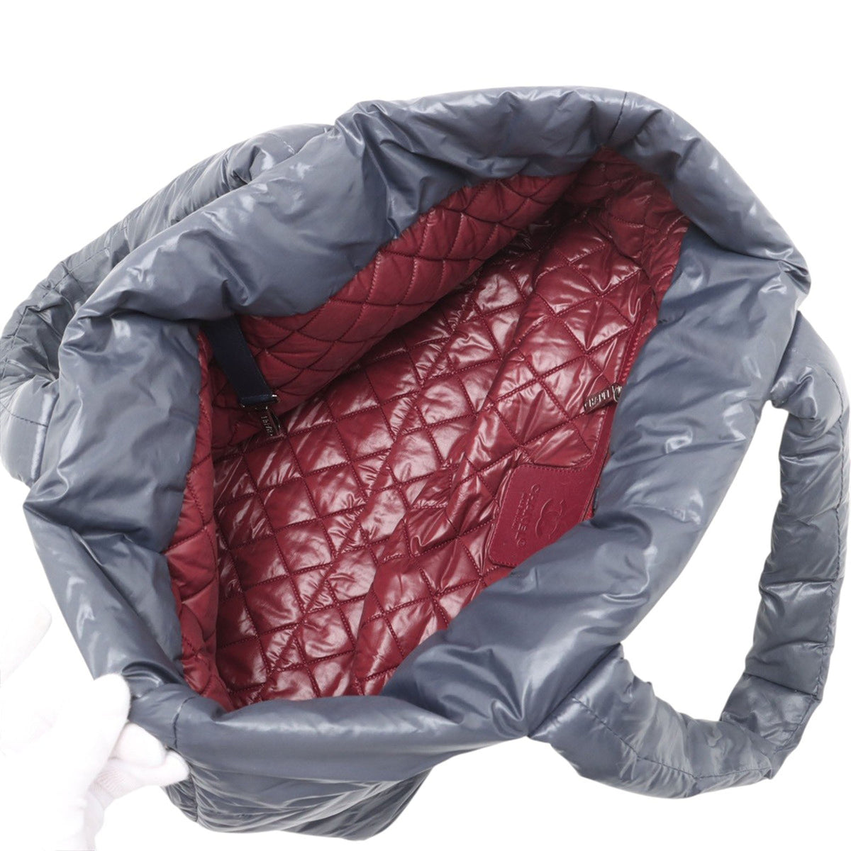 Chanel Quilted Nylon Coco Cocoon Tote — Blue