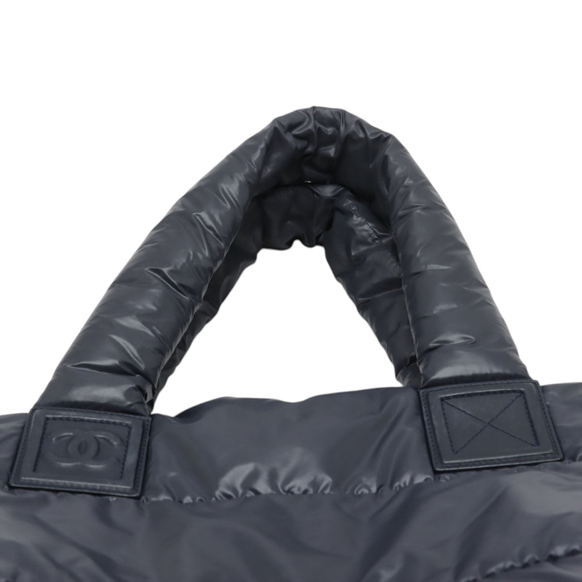 Chanel Quilted Nylon Coco Cocoon Tote — Blue