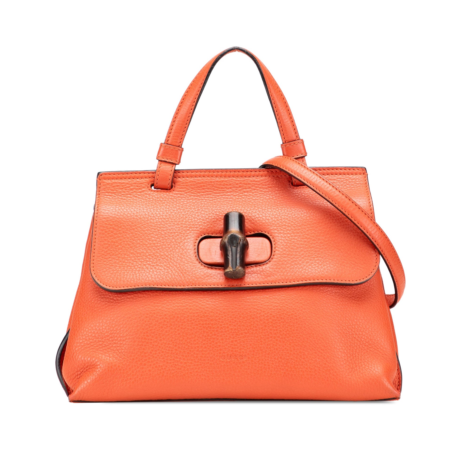 Gucci Small Calfskin Bamboo Daily Satchel