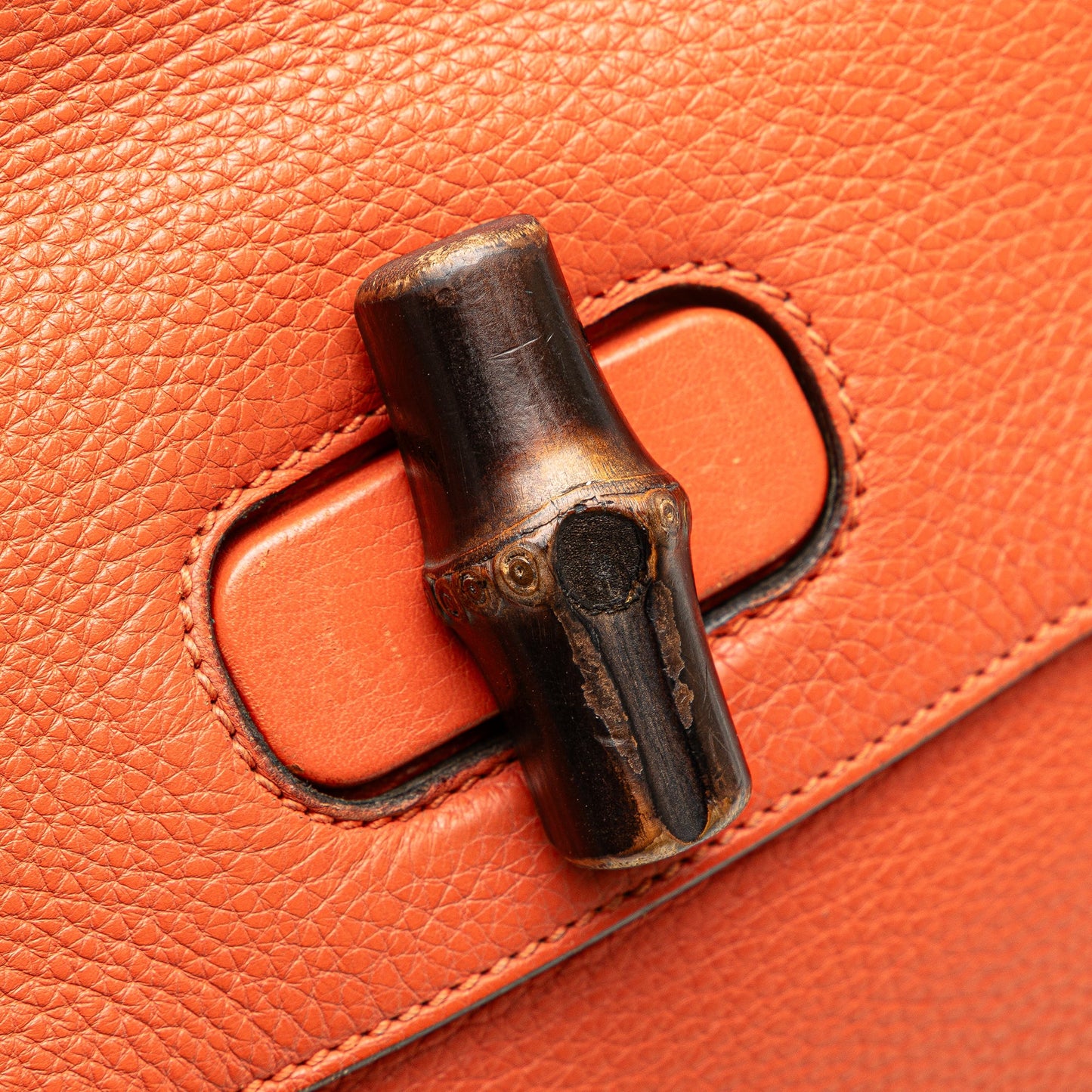 Gucci Small Calfskin Bamboo Daily Satchel