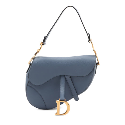 Dior Leather Saddle Bag