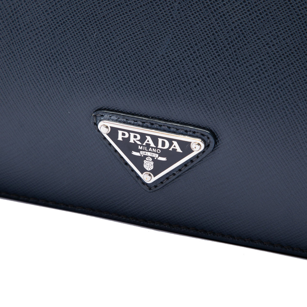 Prada Saffiano Travel Briefcase — Blue