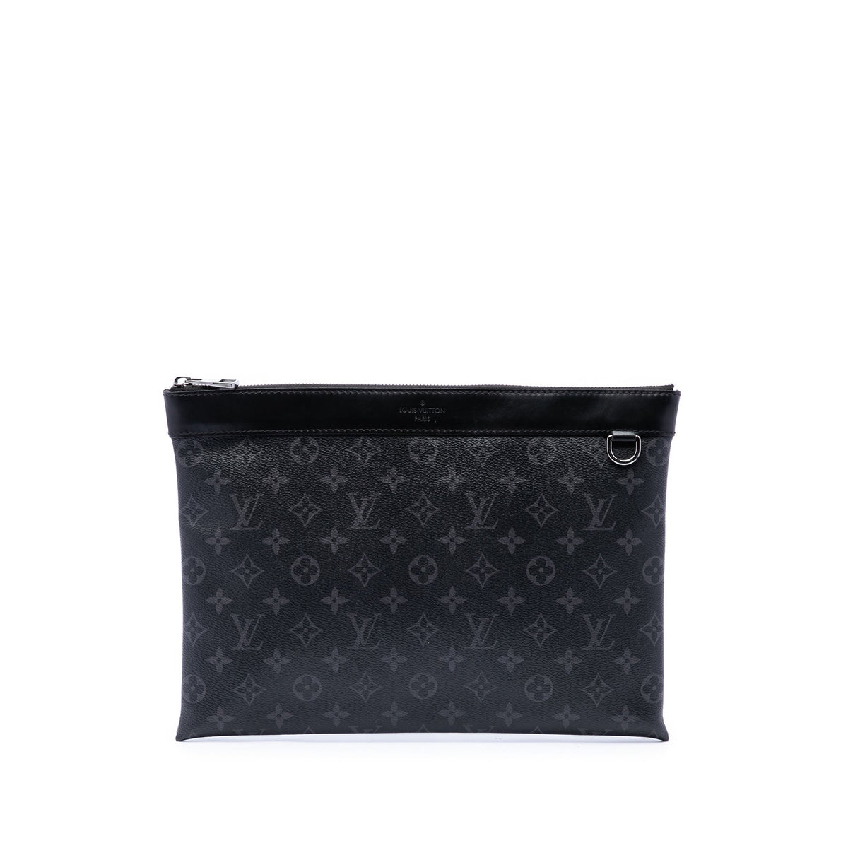 Louis Vuitton Monogram Eclipse Discovery Pochette GM — Black