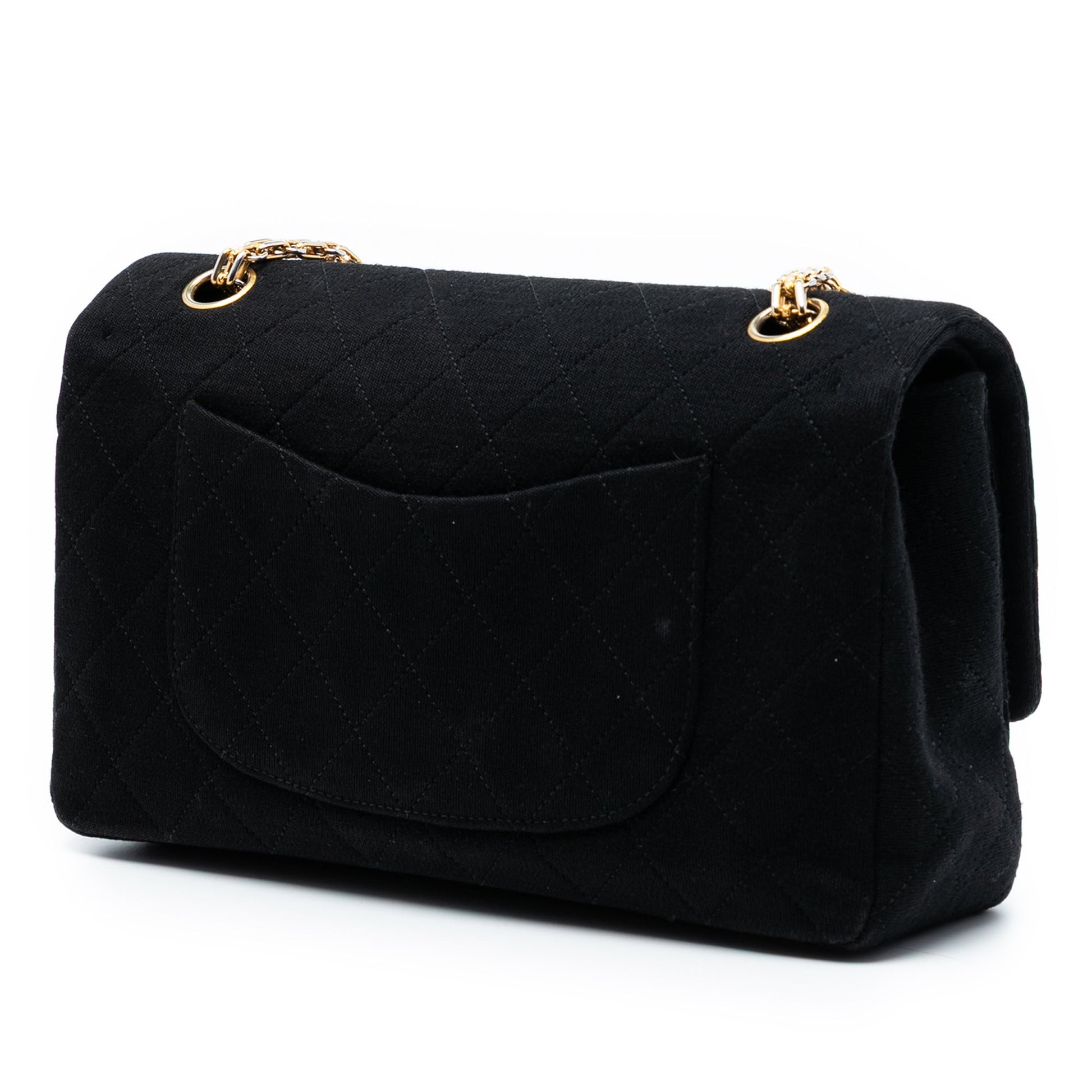 Chanel Medium Classic Jersey Bijoux Chain Double Flap