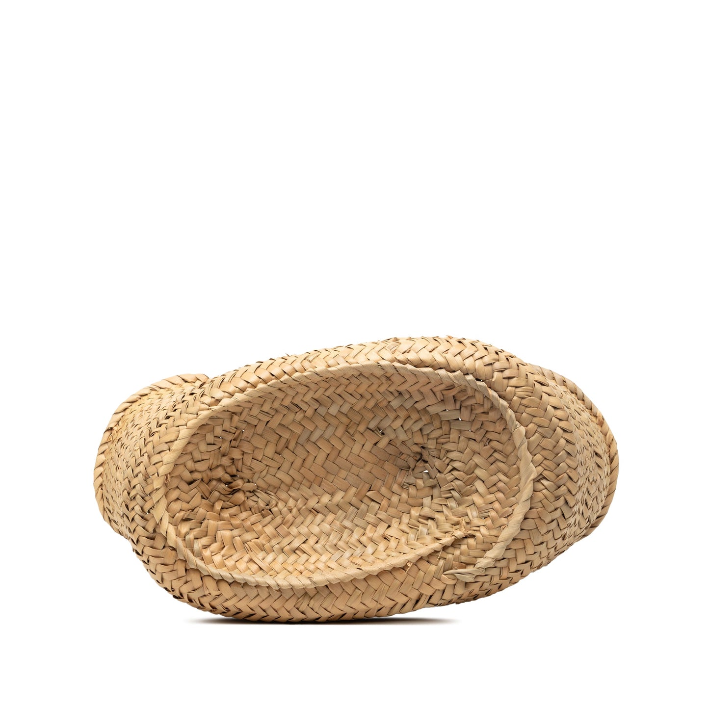 Large Raffia Anagram Basket Tote