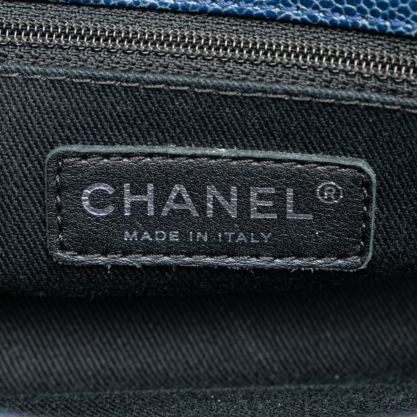 Chanel Quilted Iridescent Caviar Chic Shopping Tote