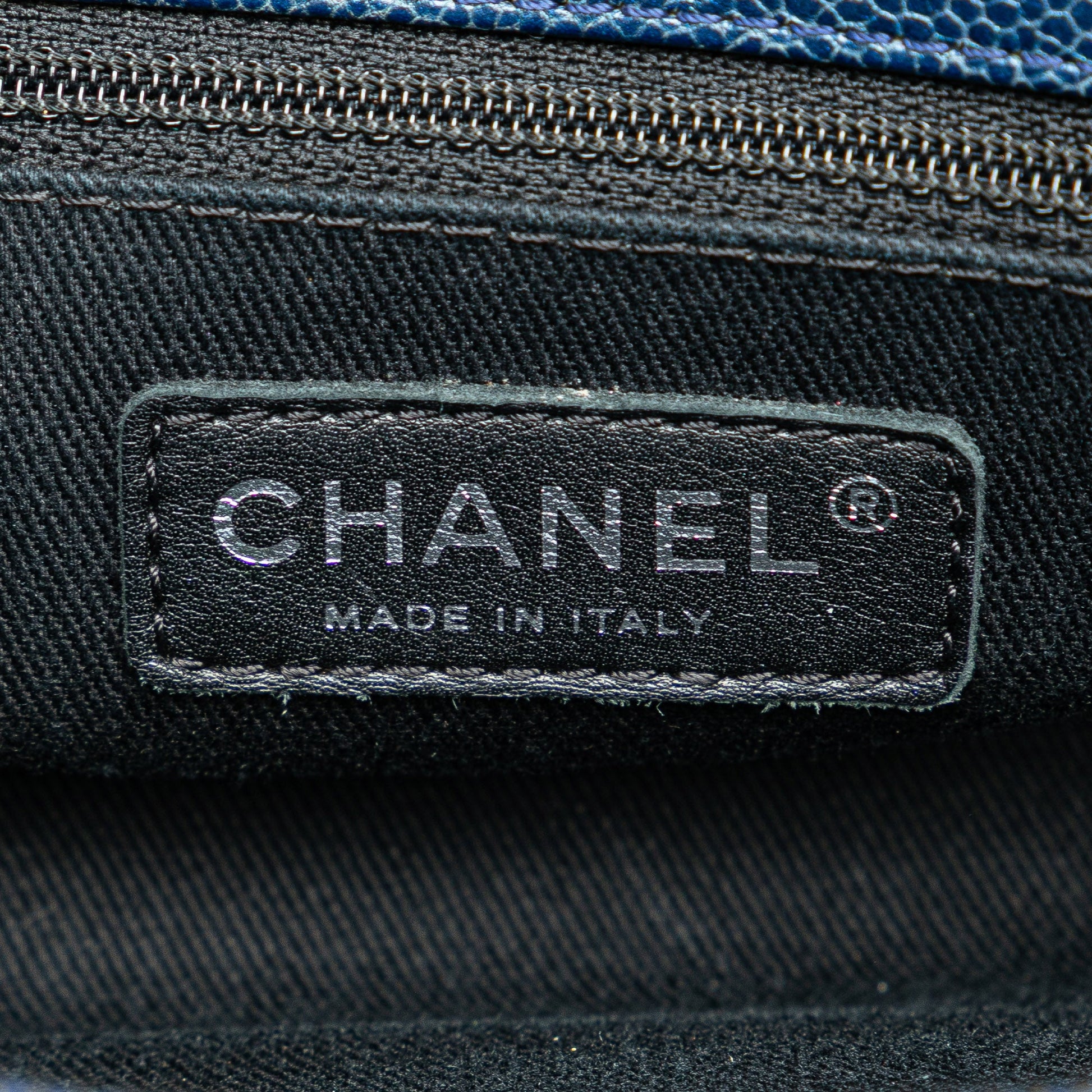 Chanel Quilted Iridescent Caviar Chic Shopping Tote