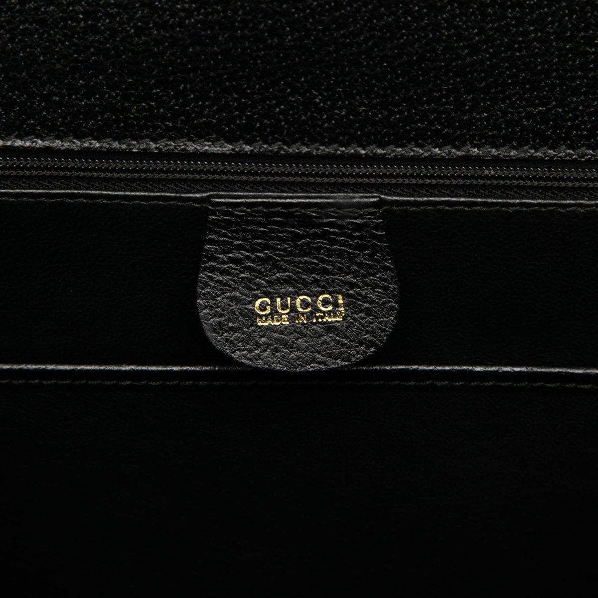 Gucci Grained Calfskin Bamboo Night — Black