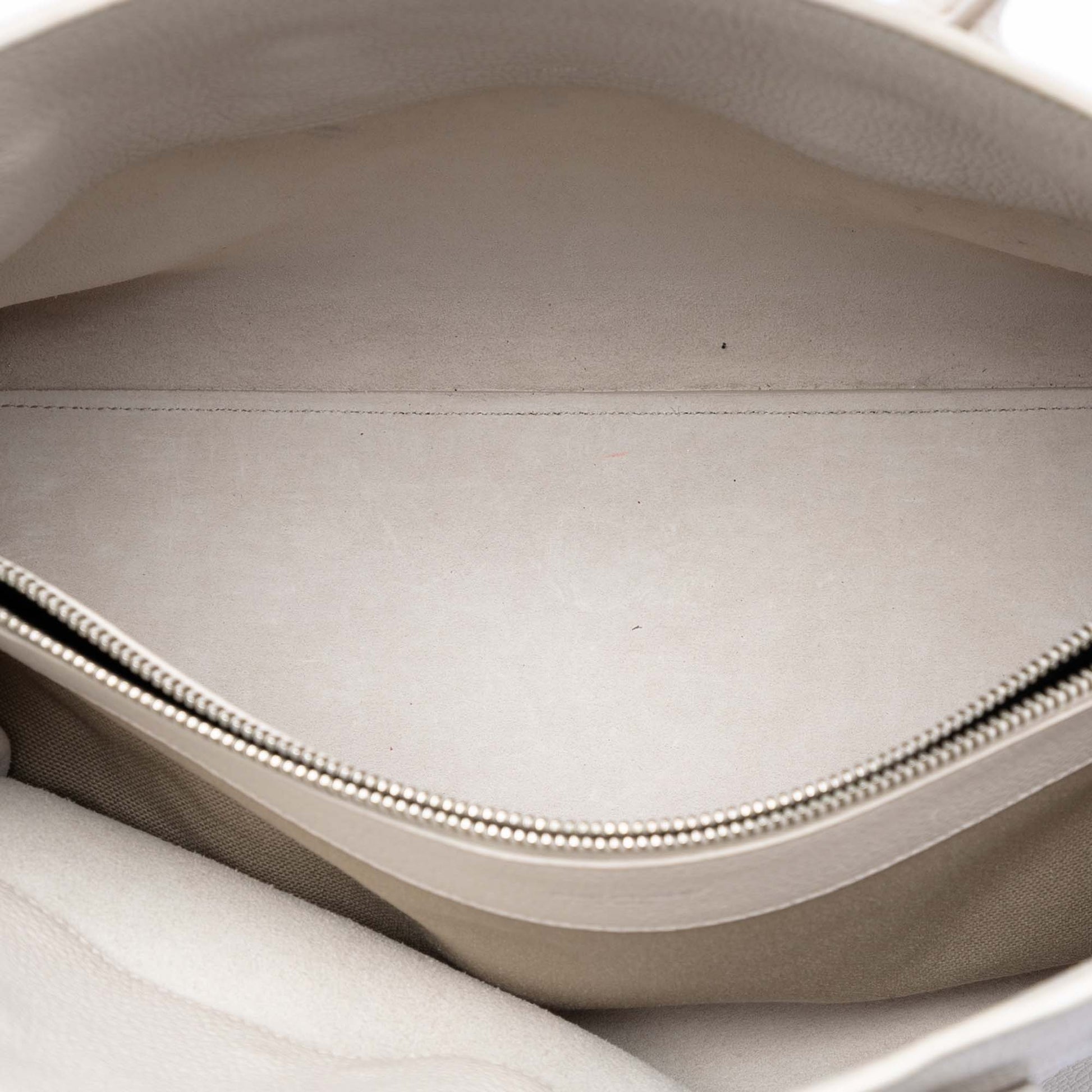 Saint Laurent Small Grained Calfskin Supple Sac De Jour Satchel