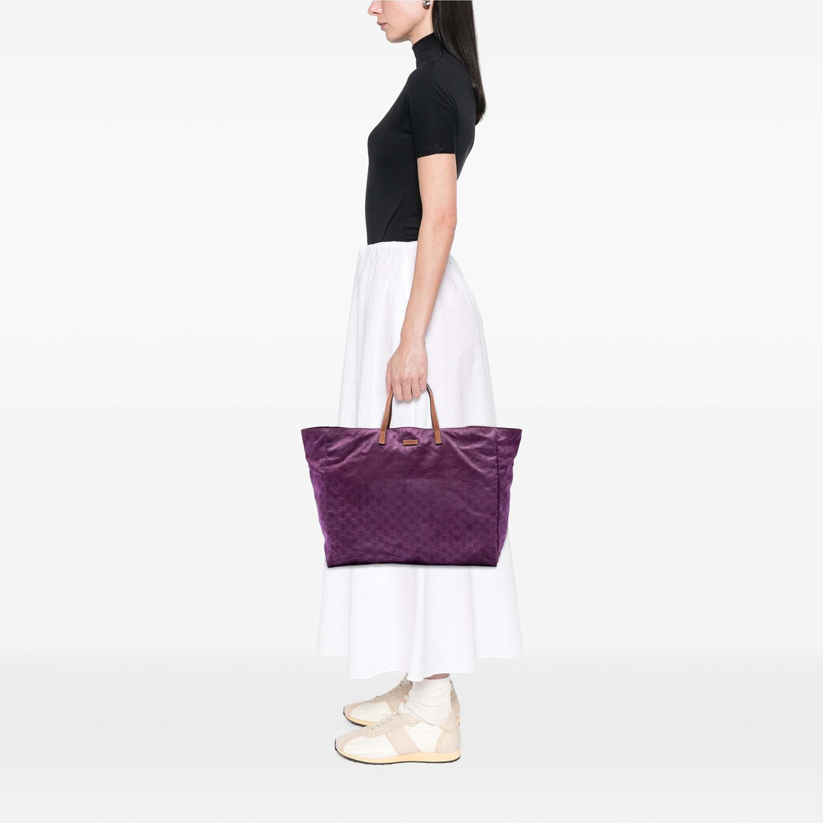 Gucci GG Nylon Travel Bag — Purple