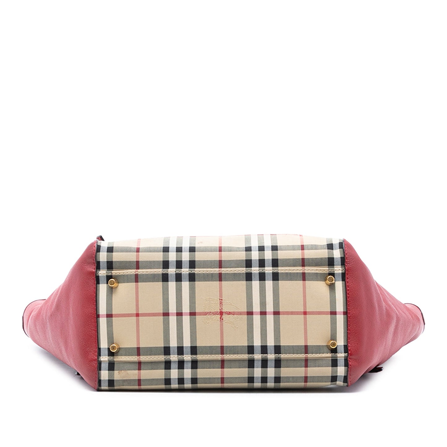 Burberry Small Haymarket Check Canvas and Leather Canterbury Tote