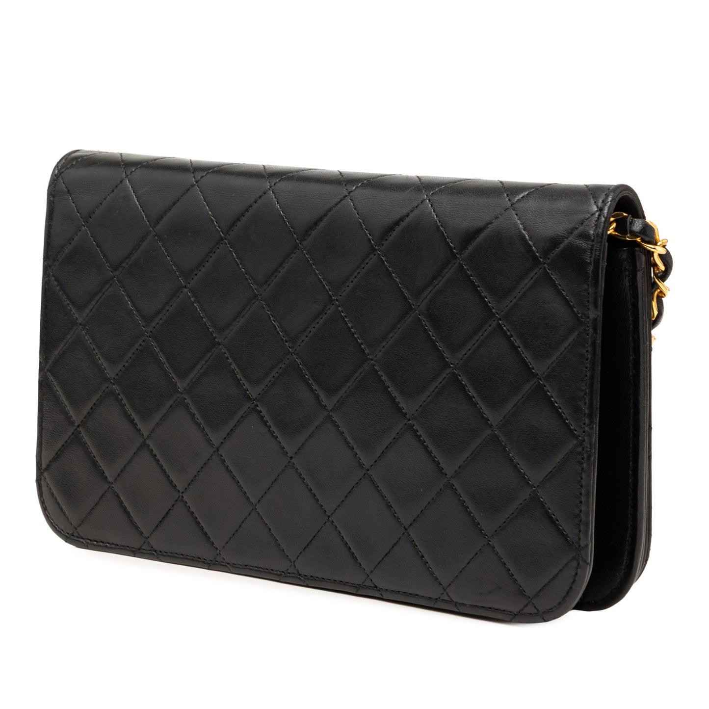 Chanel CC Quilted Lambskin Full Single Flap