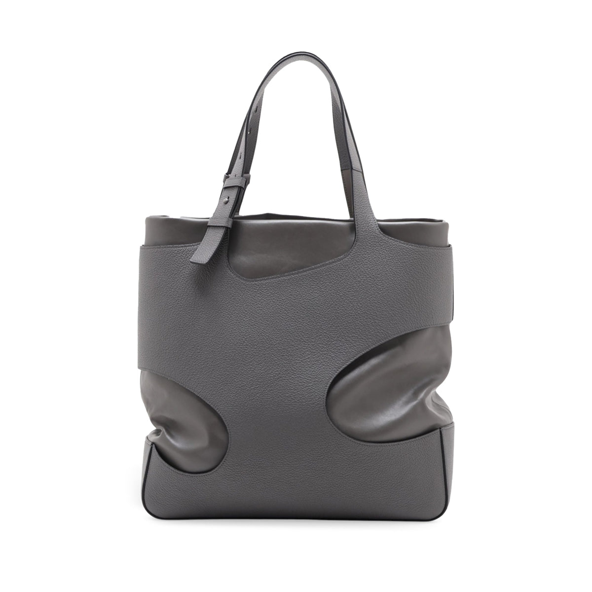 Ferragamo Leather Tote — Gray