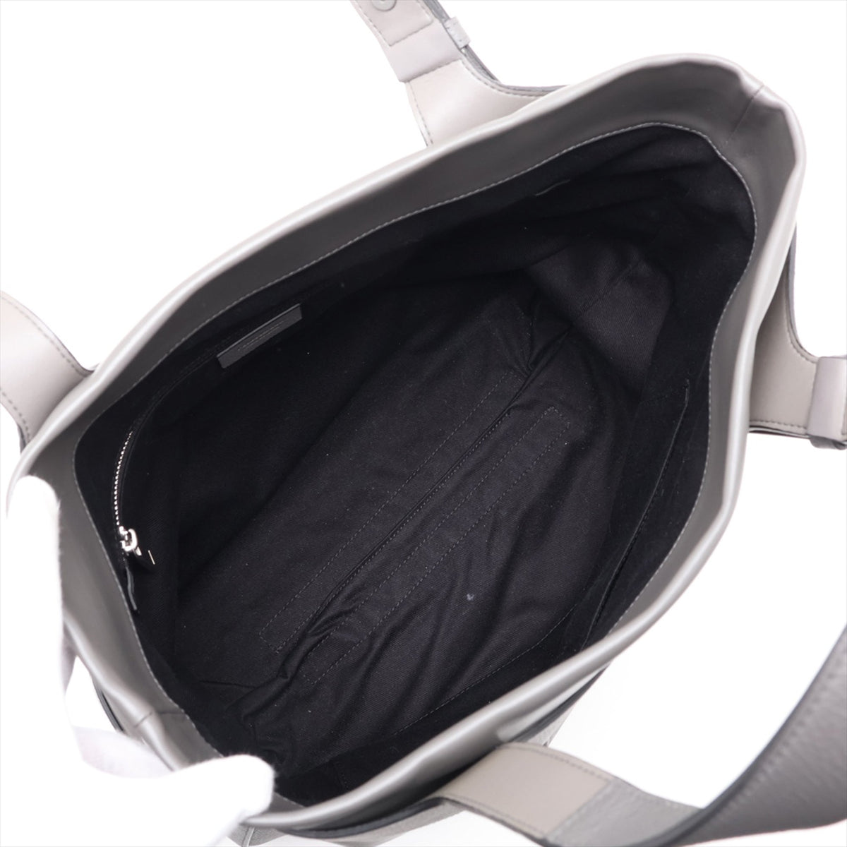 Ferragamo Leather Tote — Gray