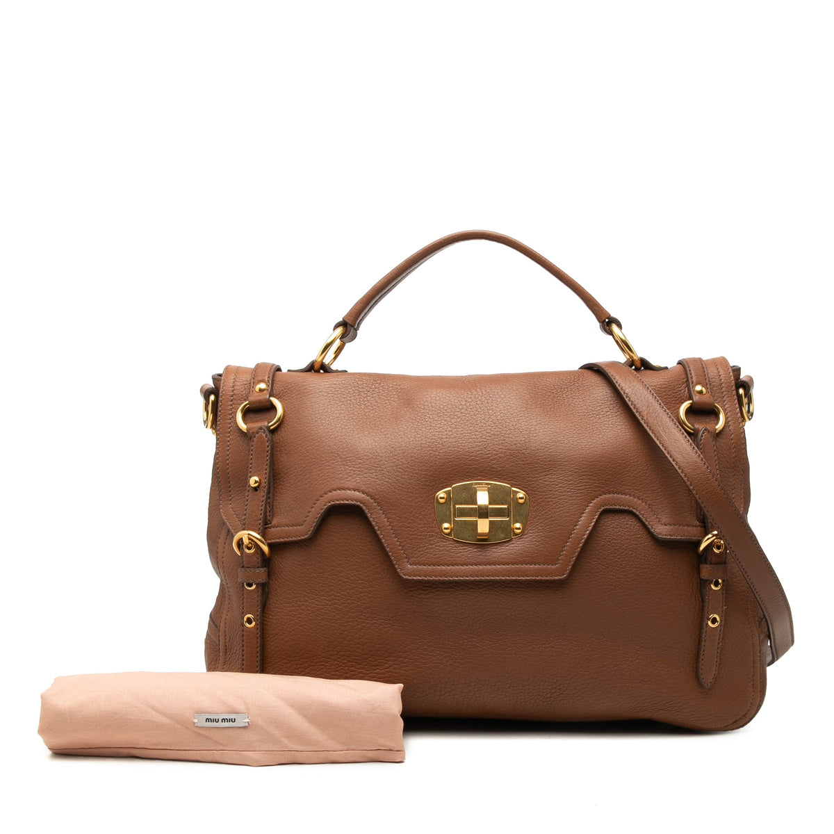 Miu Miu Cervo Paloma Top Handle Bag