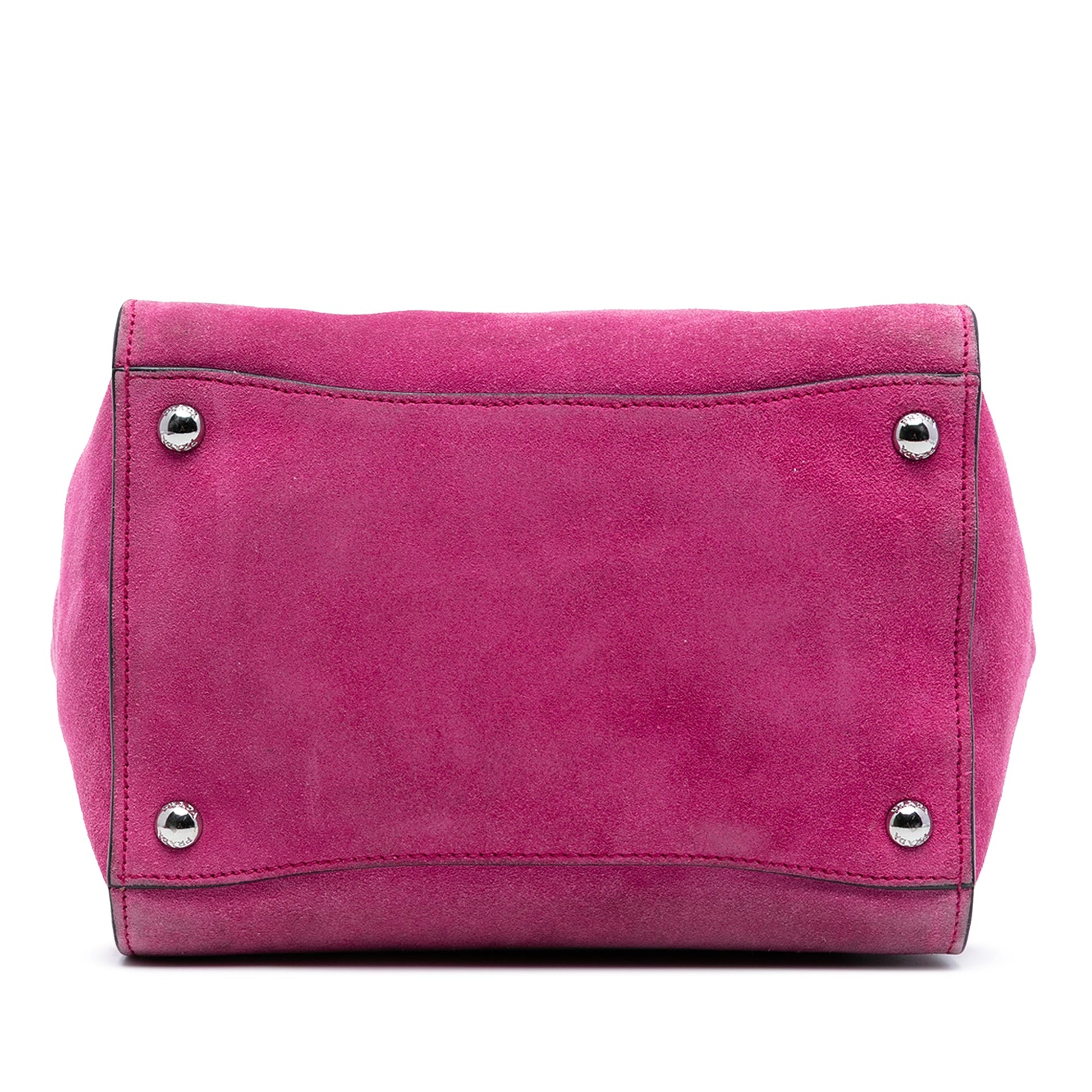 Prada Small Scamosciato Twin Pocket Satchel
