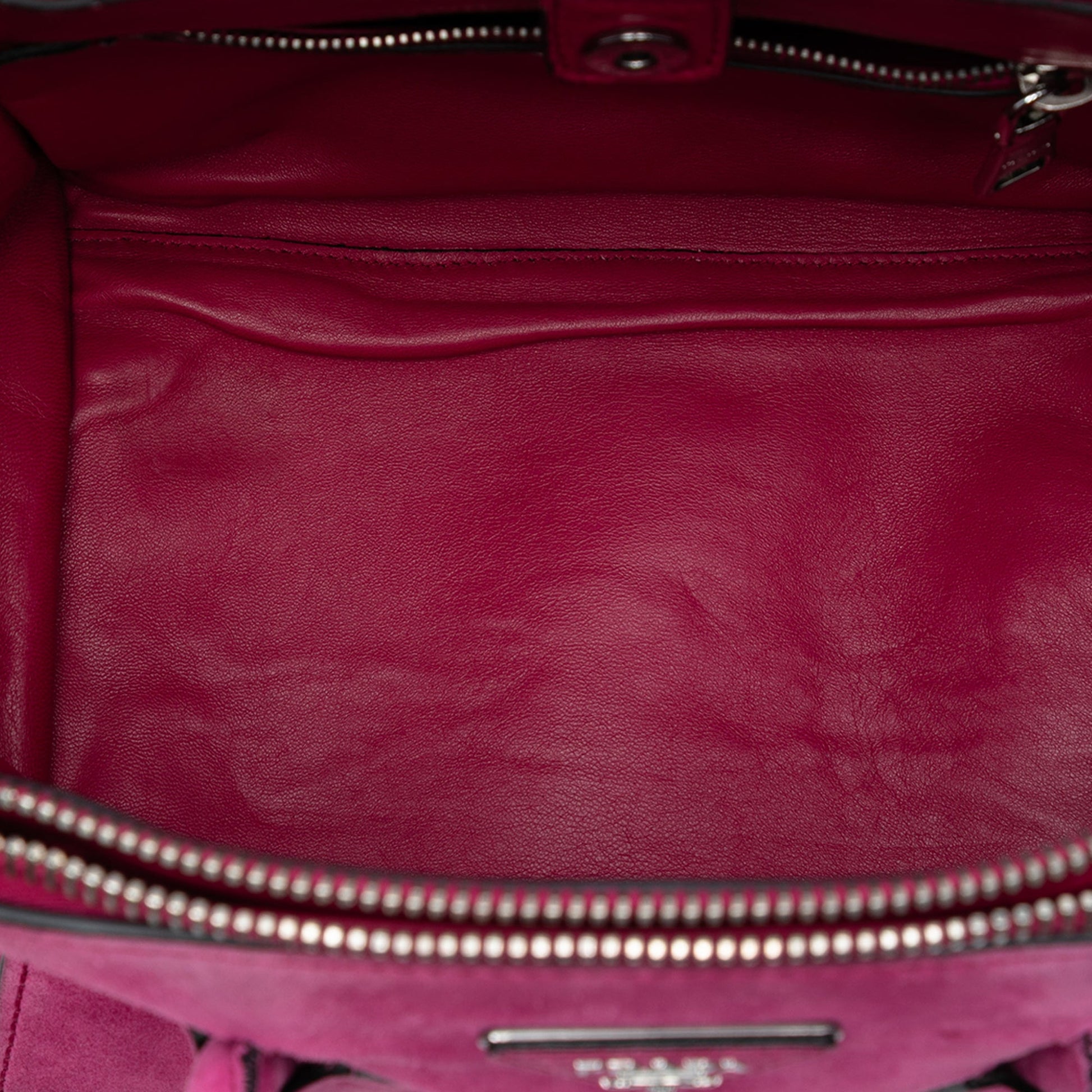 Prada Small Scamosciato Twin Pocket Satchel