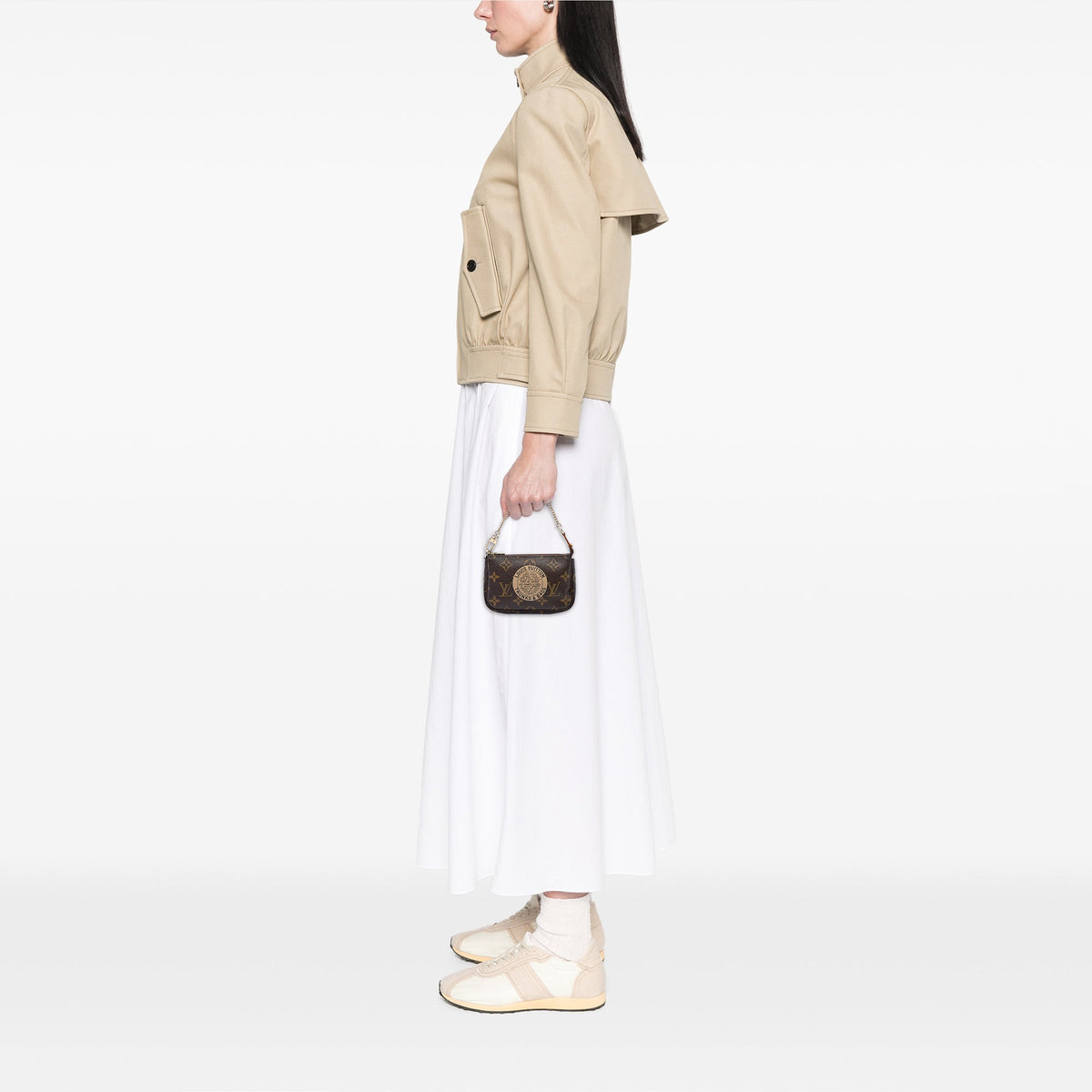 Louis Vuitton Monogram Trunks and Bags Mini Pochette Accessoires — Brown