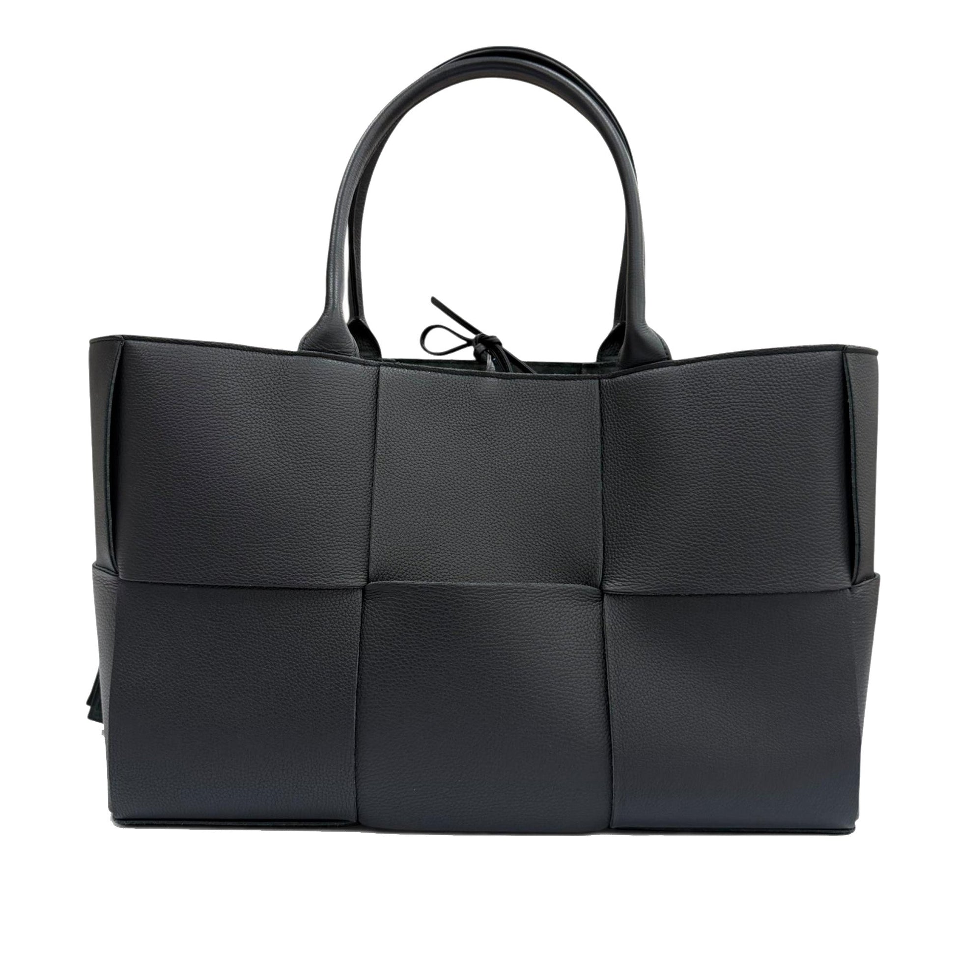 Bottega Veneta Medium Grained Calfskin Maxi Intrecciato Arco Tote