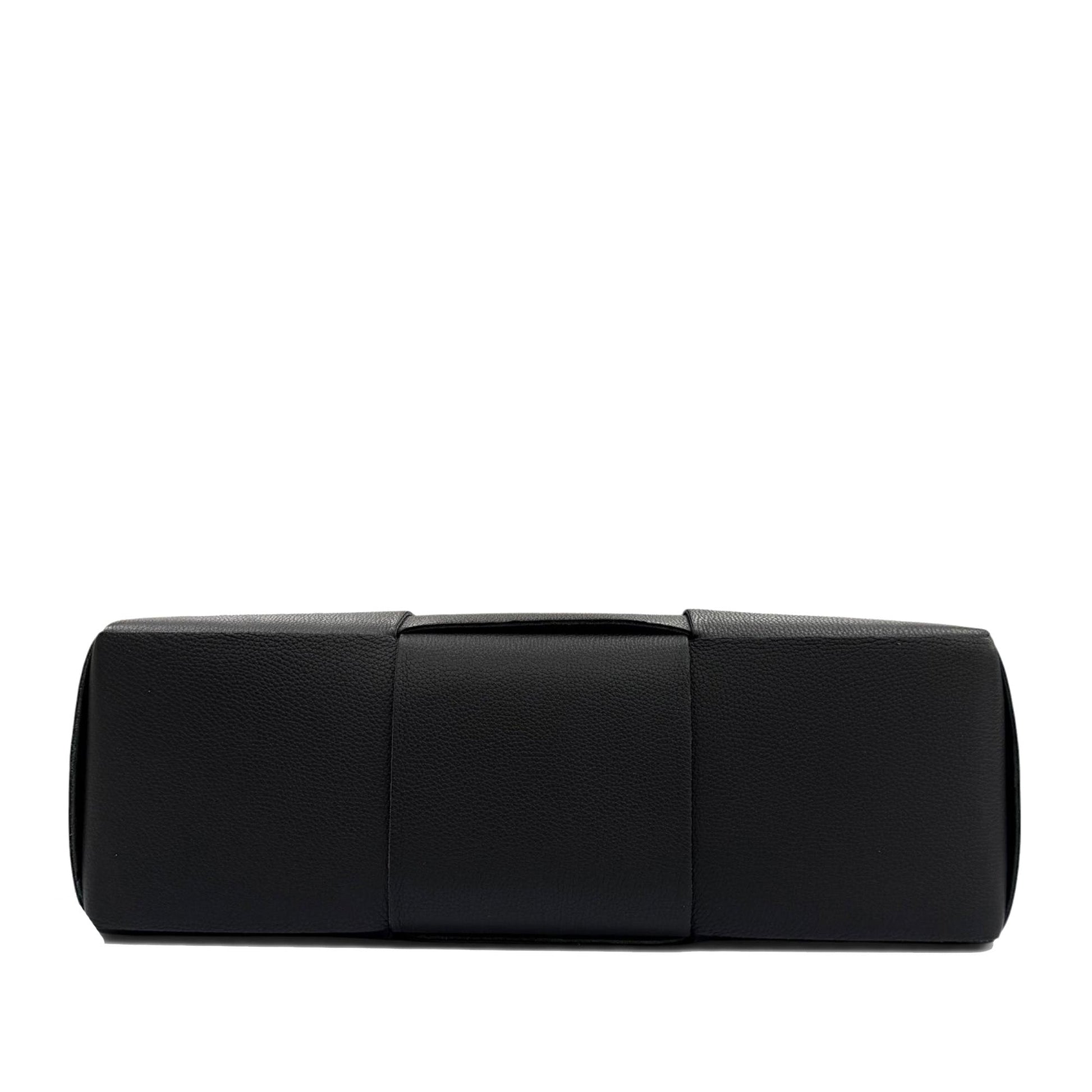 Bottega Veneta Medium Grained Calfskin Maxi Intrecciato Arco Tote