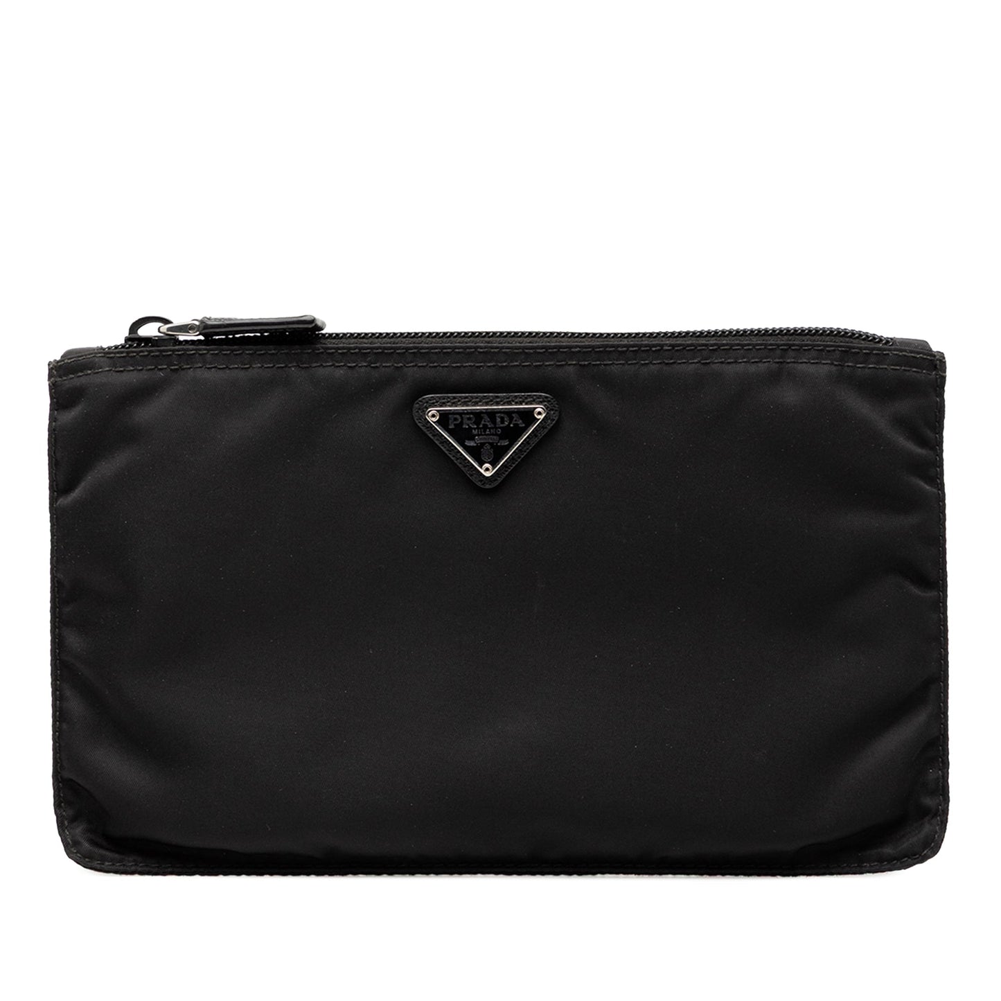 Prada Tessuto Zip Clutch