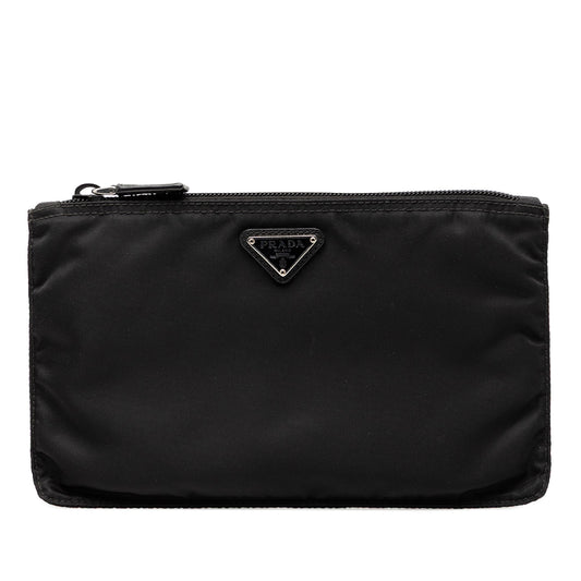 Prada Tessuto Zip Clutch